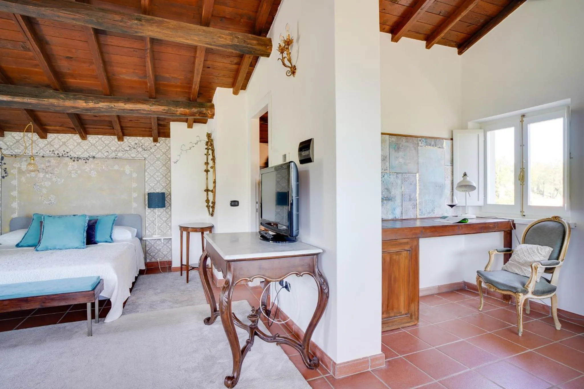 Bed in L'Olivo Country Resort & SPA