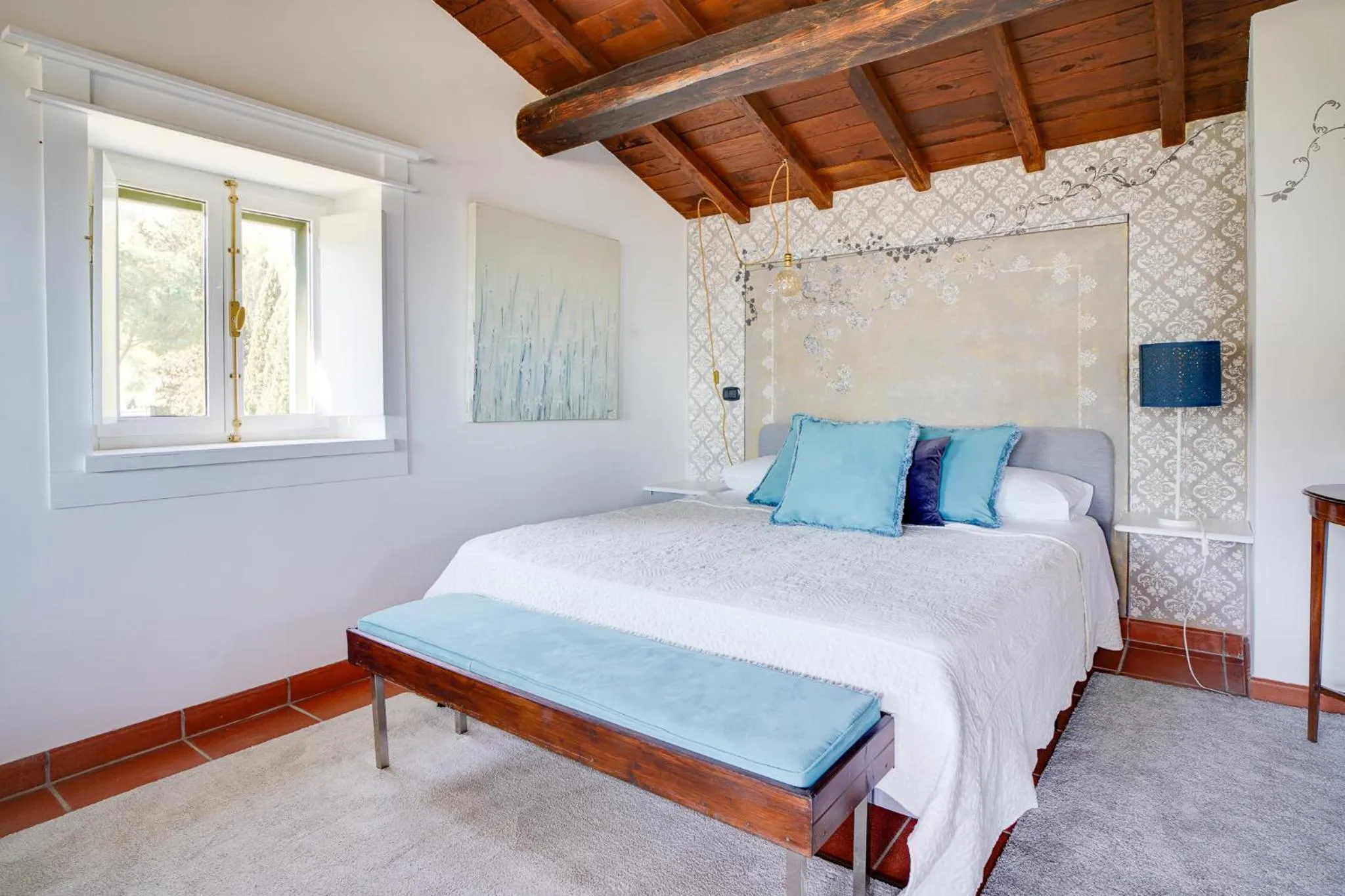 Bed in L'Olivo Country Resort & SPA