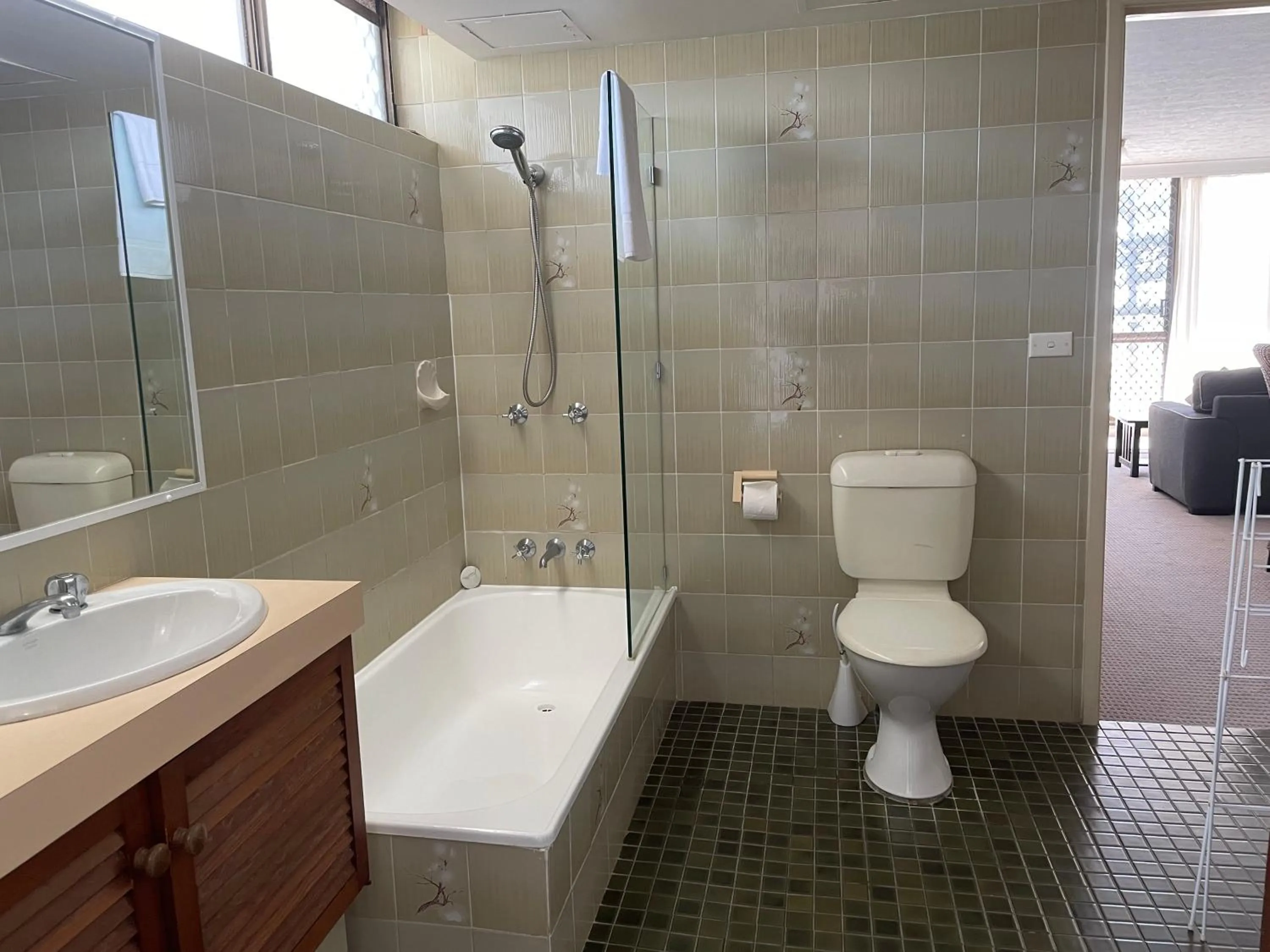 Bathroom in Aries Holiday Apartments