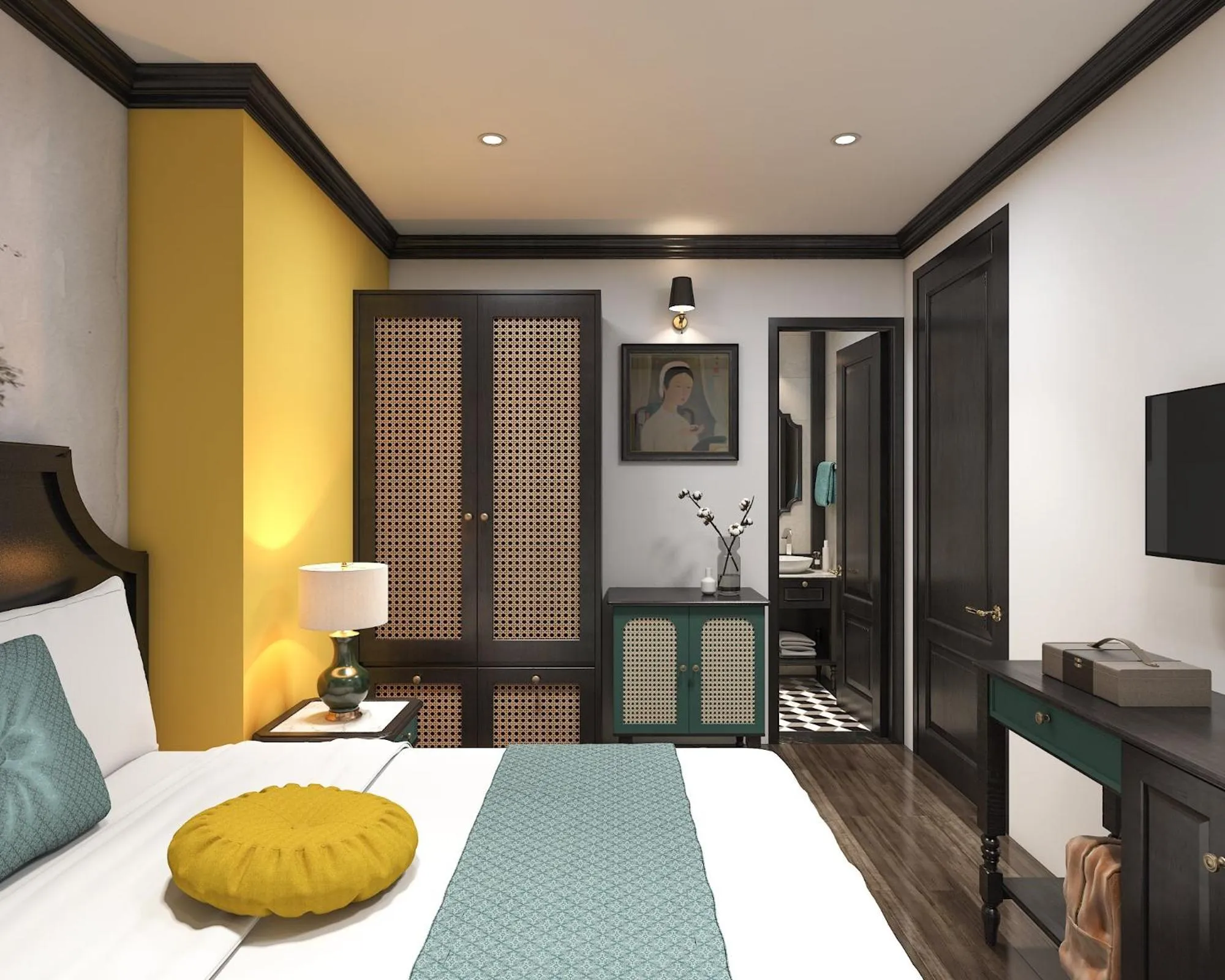 Bedroom, Bed in Nature Boutique Hotel - Nguyen Thi Nghia