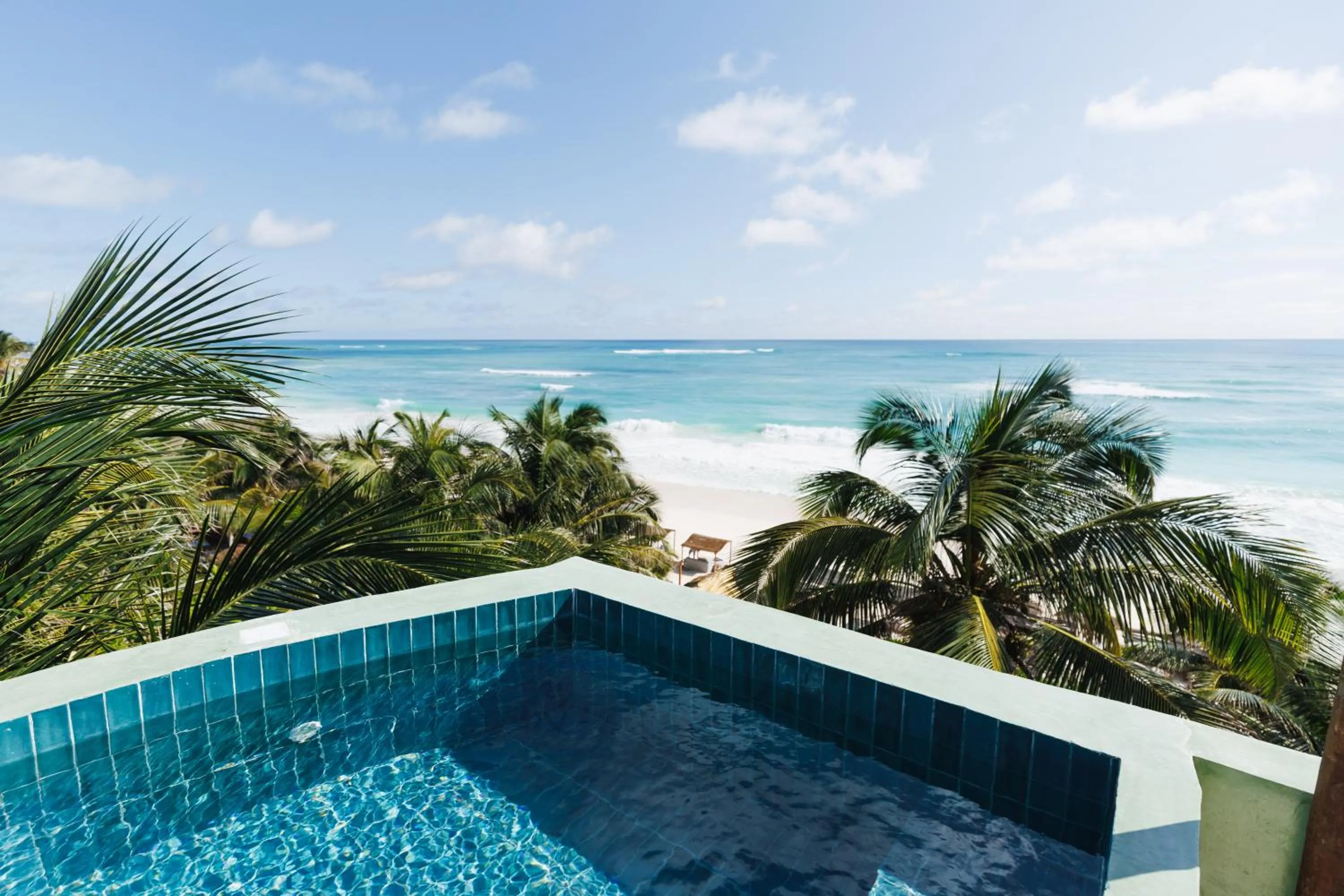 Sea view in Orchid House Tulum Beach