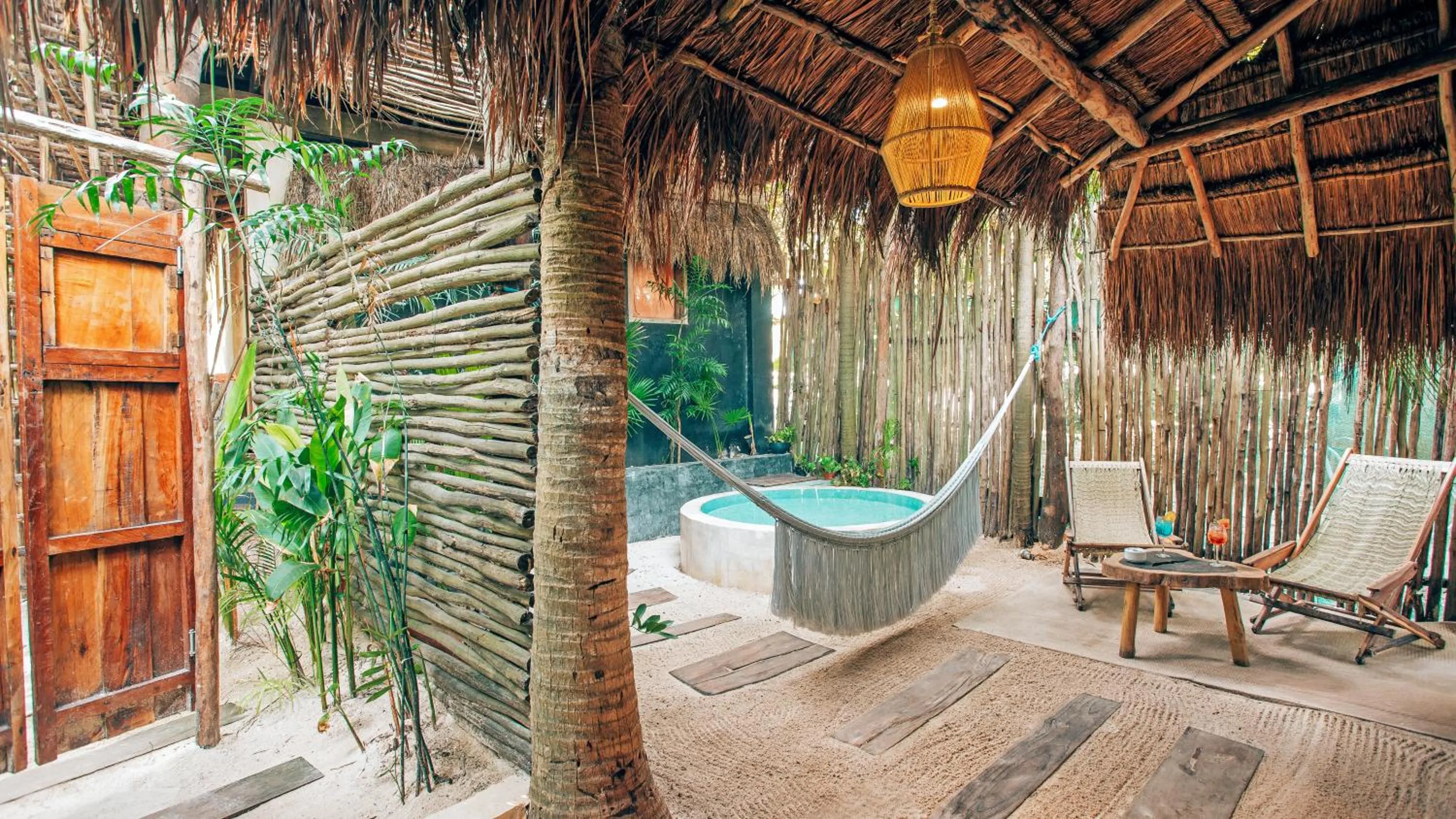 Garden in Orchid House Tulum Beach