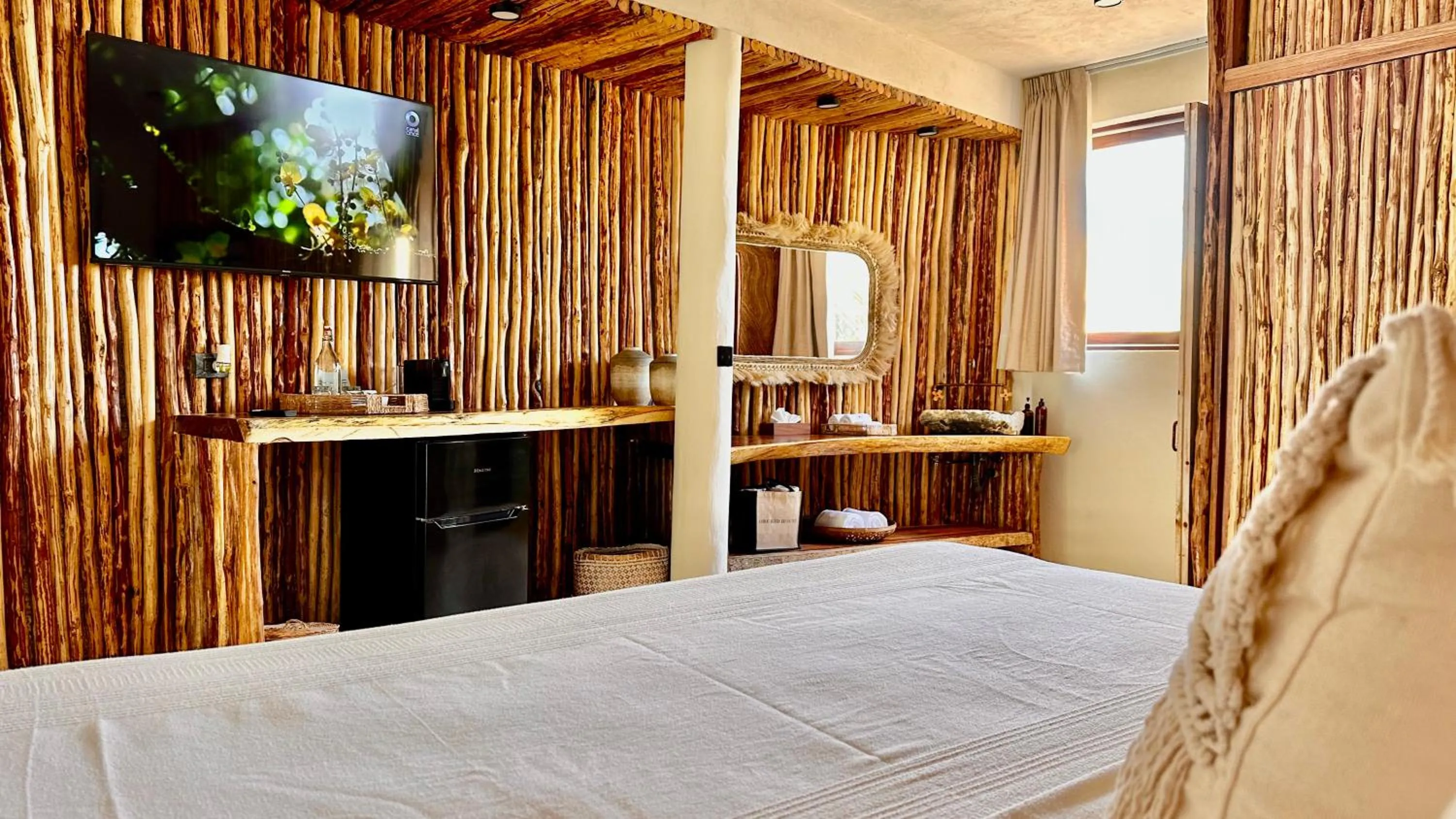 Photo of the whole room, Bed in Orchid House Tulum Beach