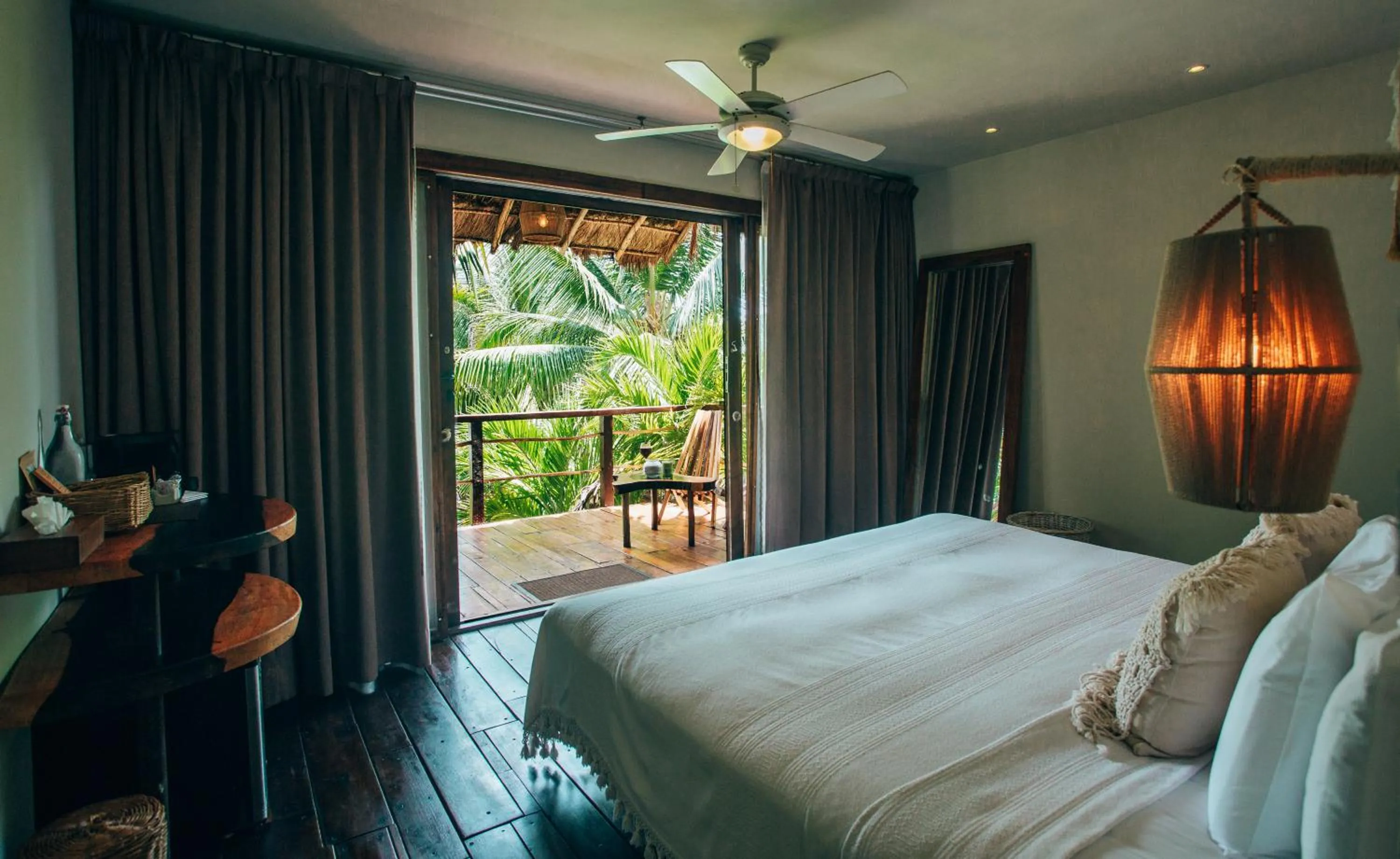Photo of the whole room, Bed in Orchid House Tulum Beach