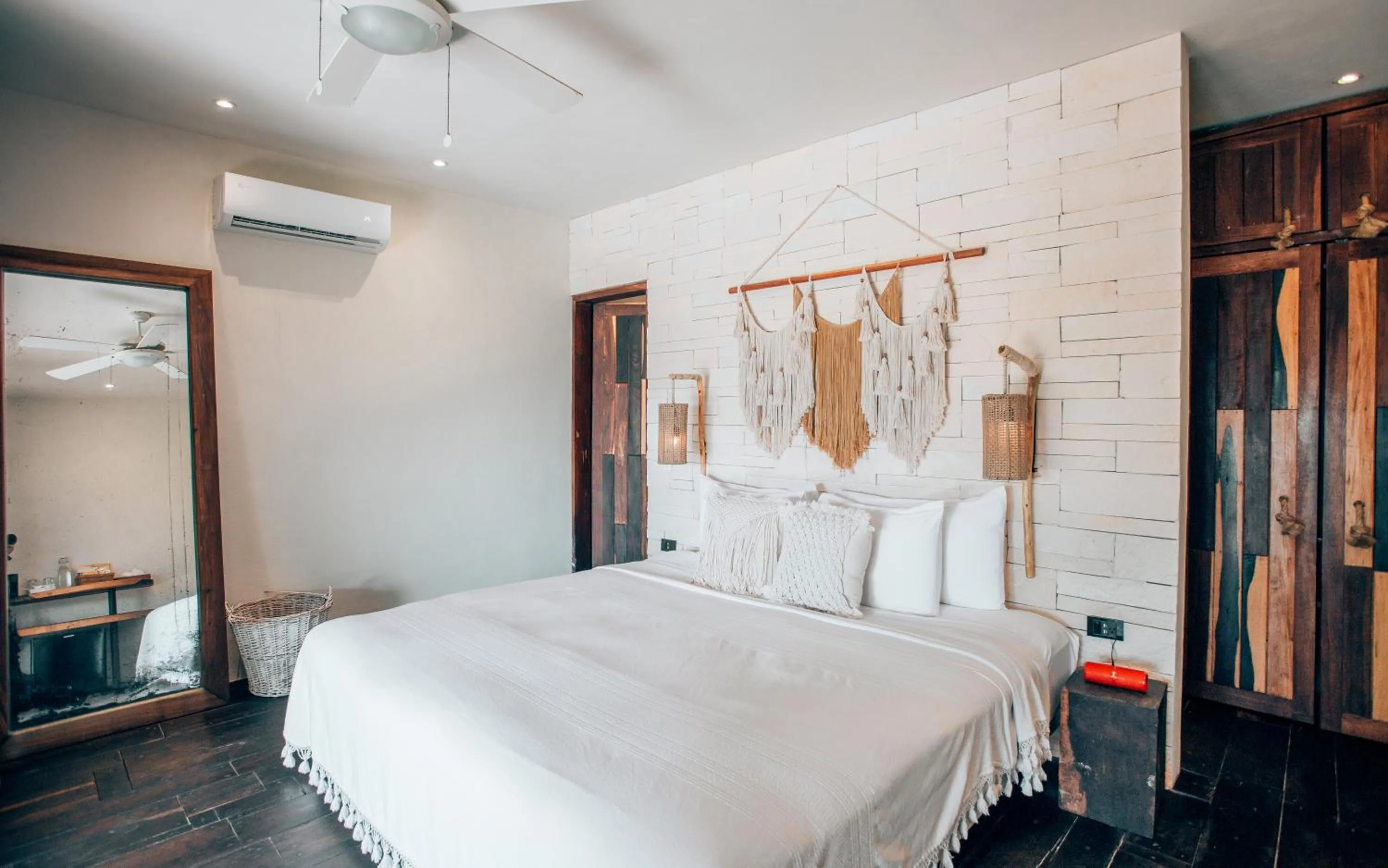 Bedroom, Bed in Orchid House Tulum Beach