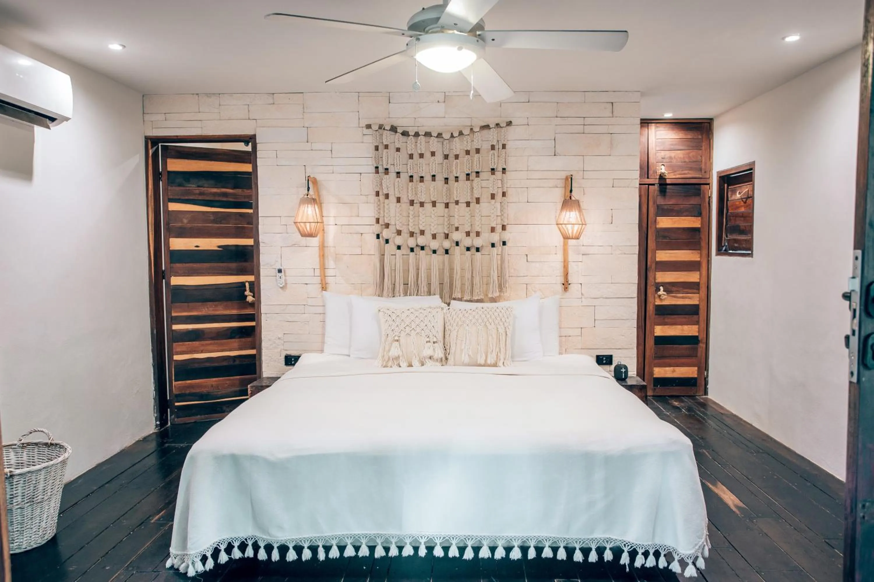 Bedroom, Bed in Orchid House Tulum Beach