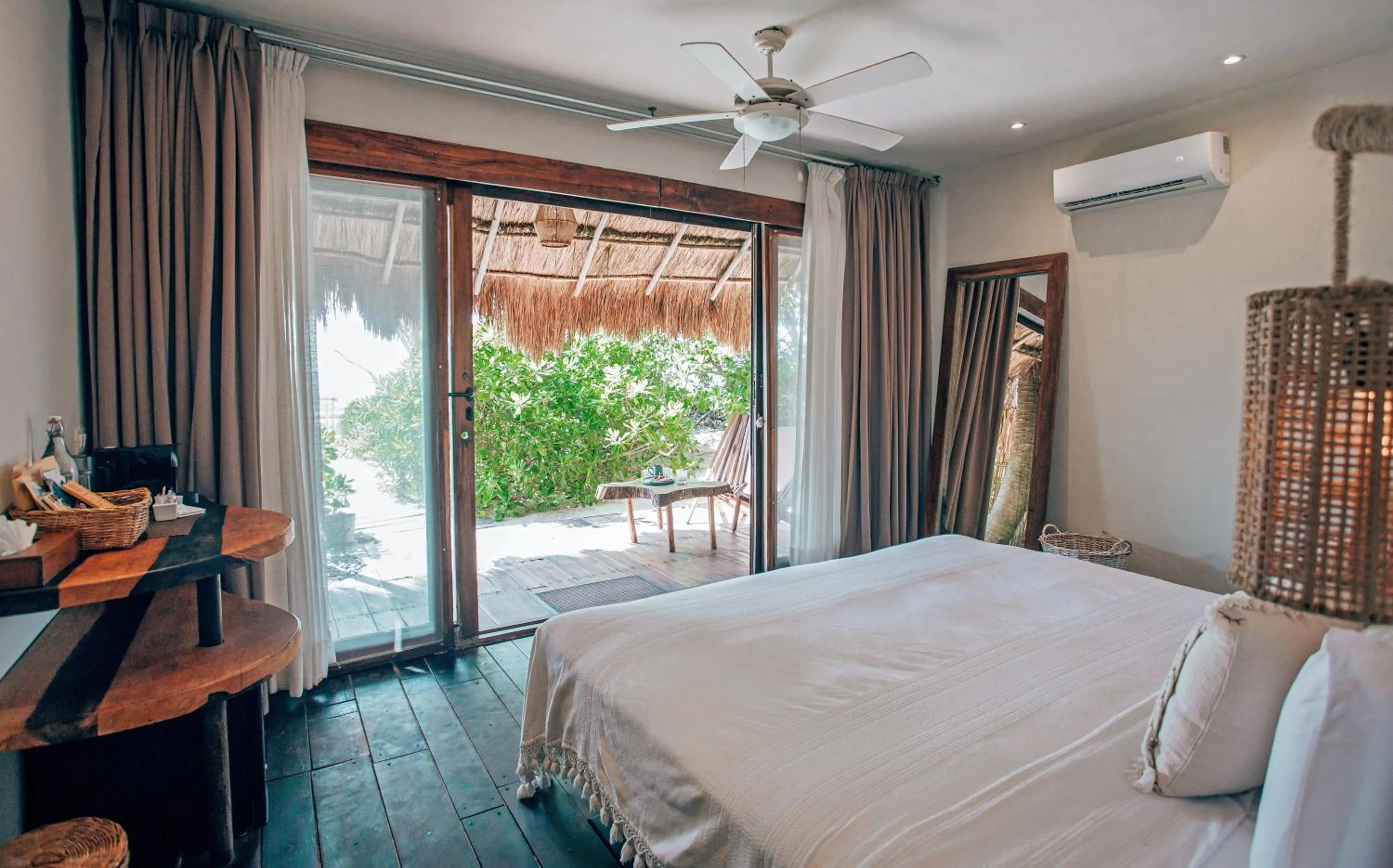 Bed in Orchid House Tulum Beach