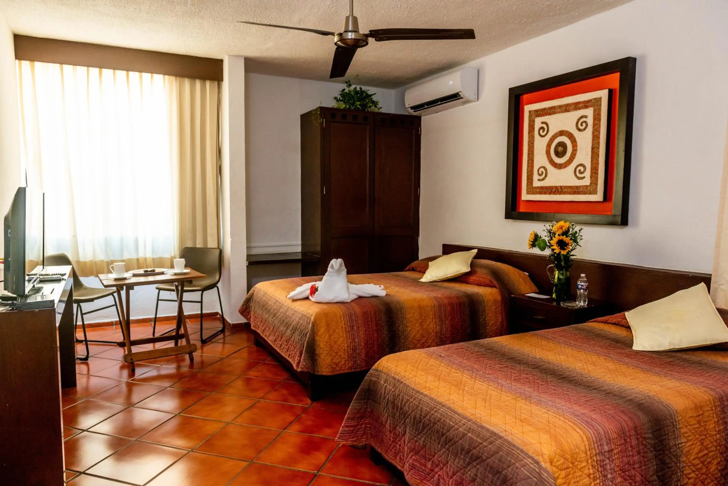 Bed in Hotel Los Girasoles