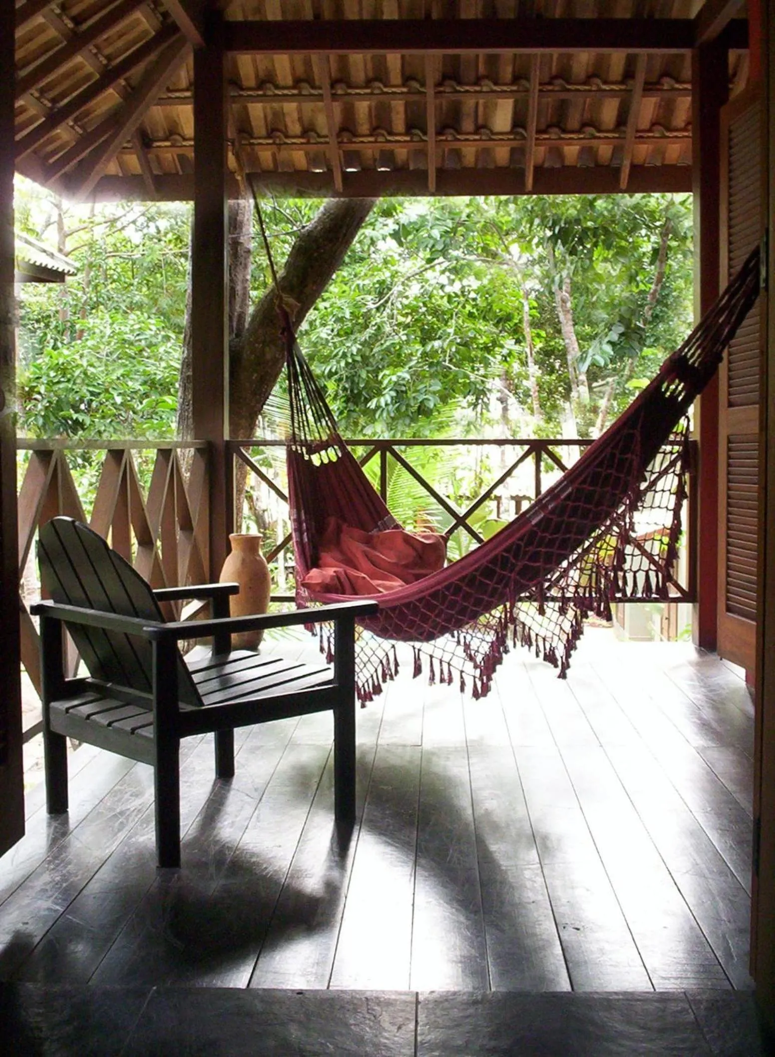 Balcony/Terrace in Pousada Vila Araticum