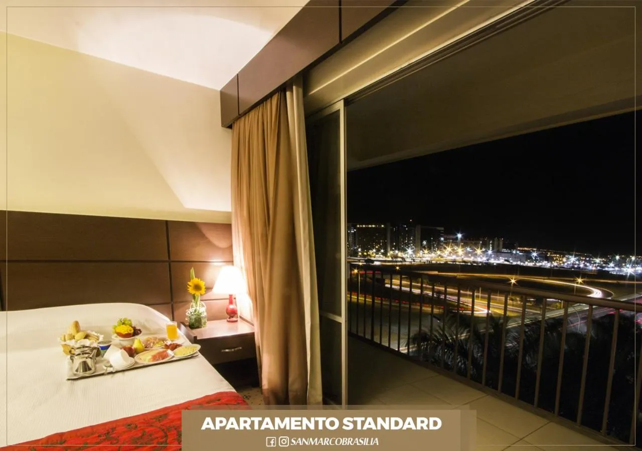 View (from property/room), Bed in San Marco Hotel Brasília