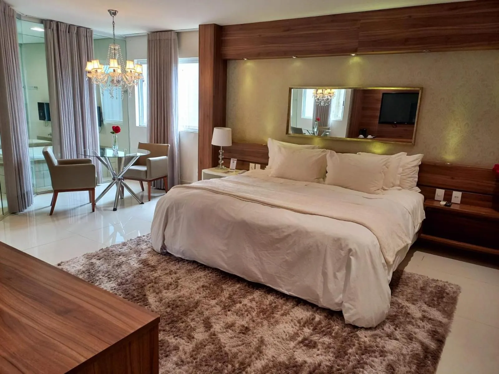 Bed in L´acordes Hotel