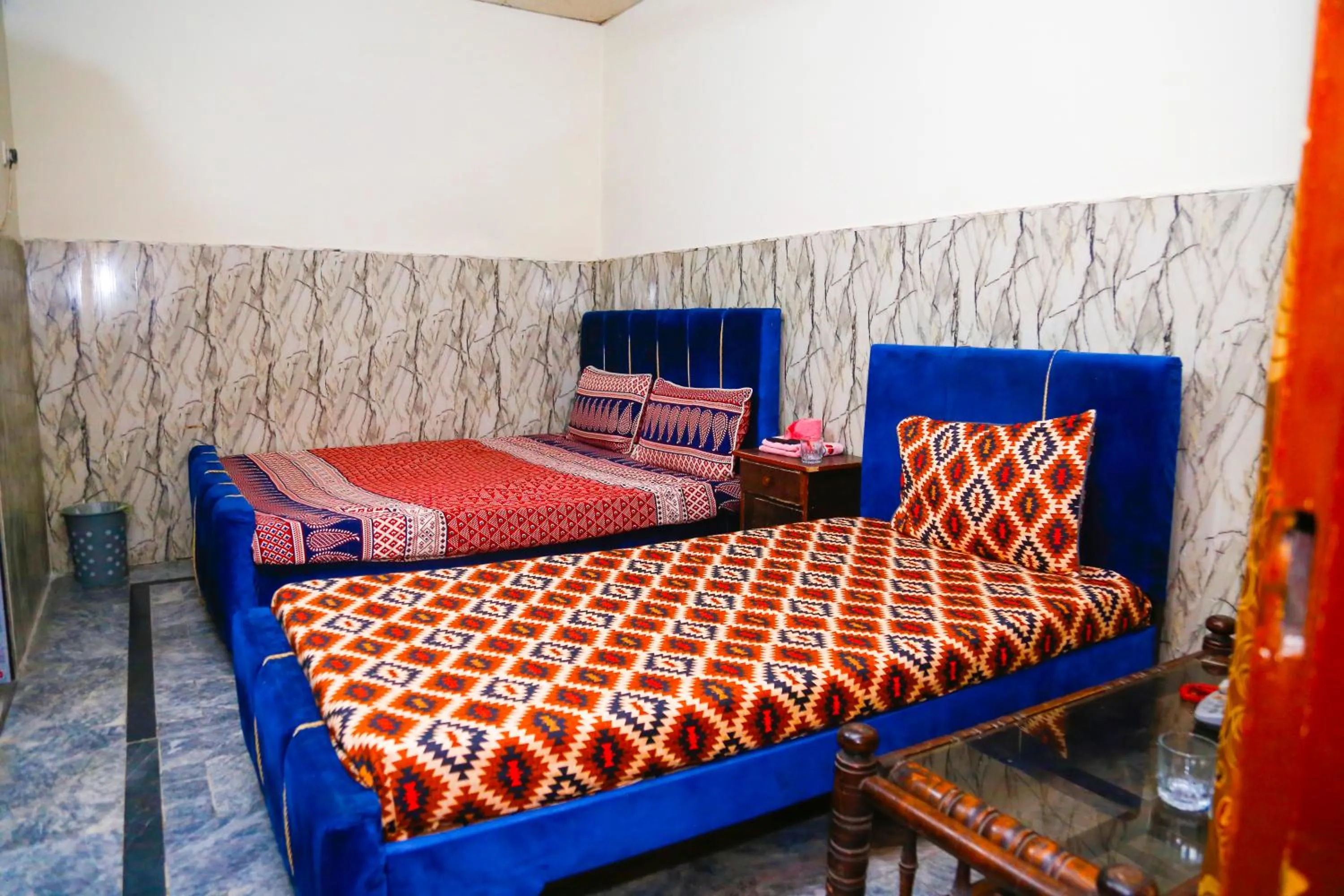 Bed in New Taj Hotel