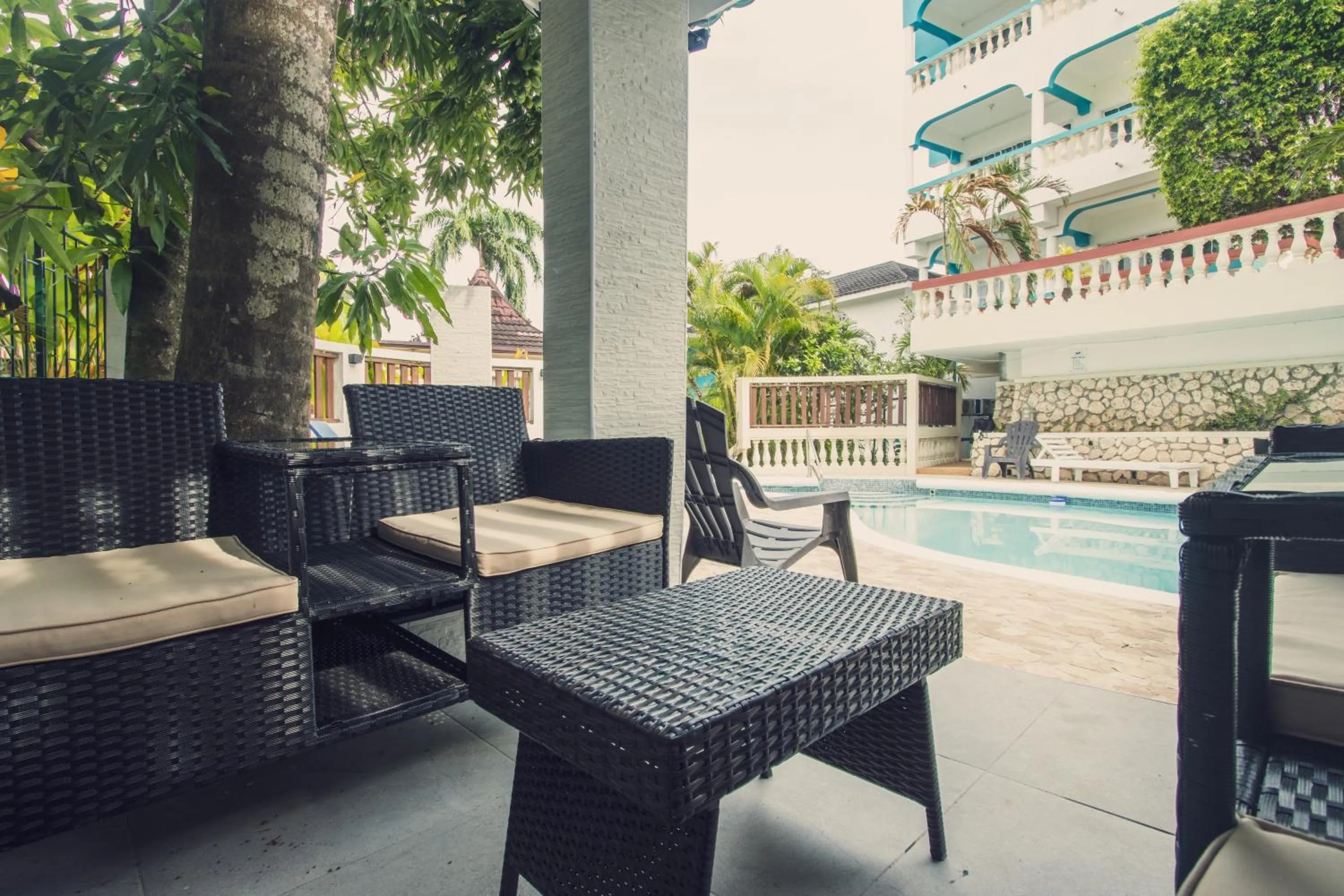 Patio in Match Resort