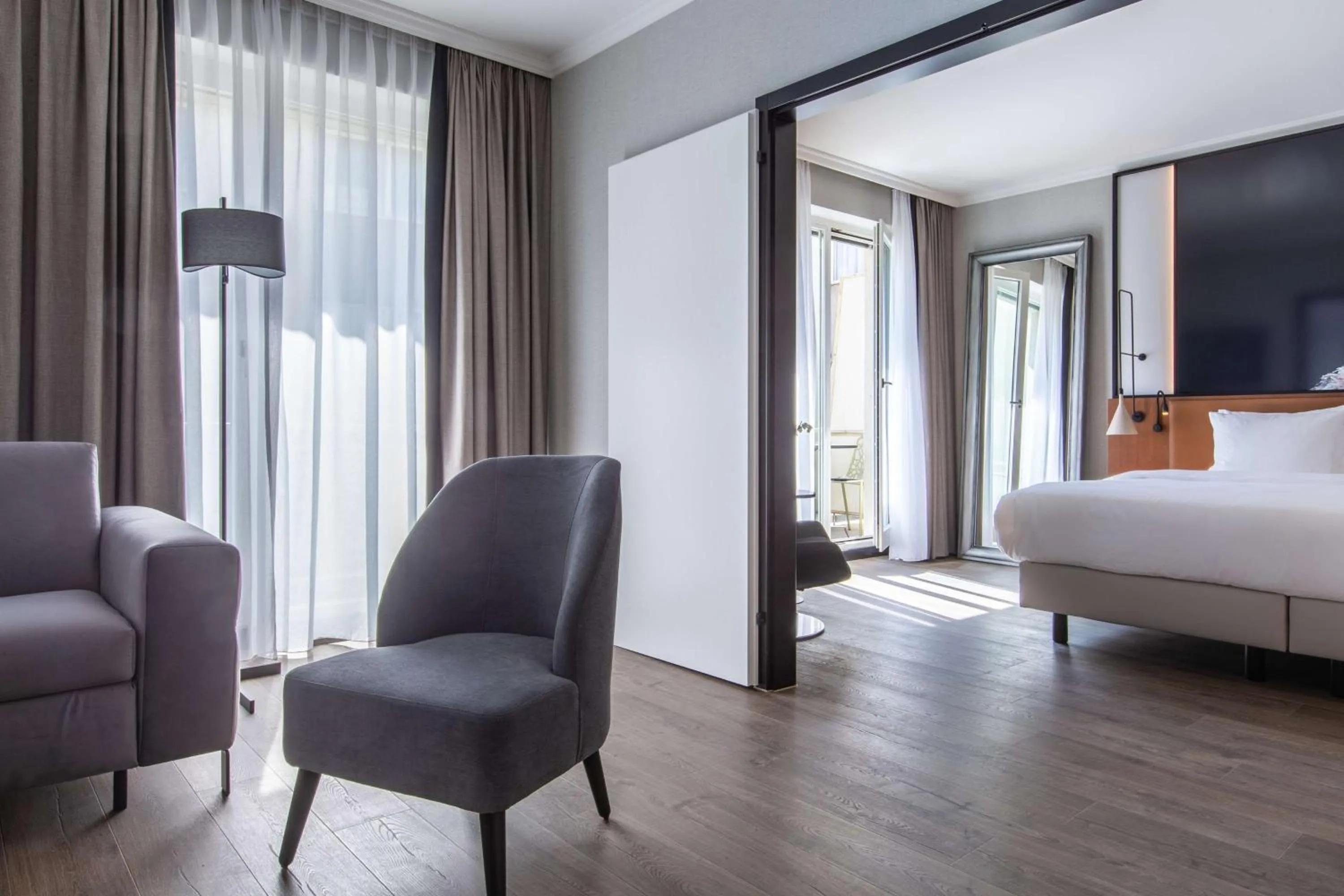 Bed in Radisson Blu, Basel