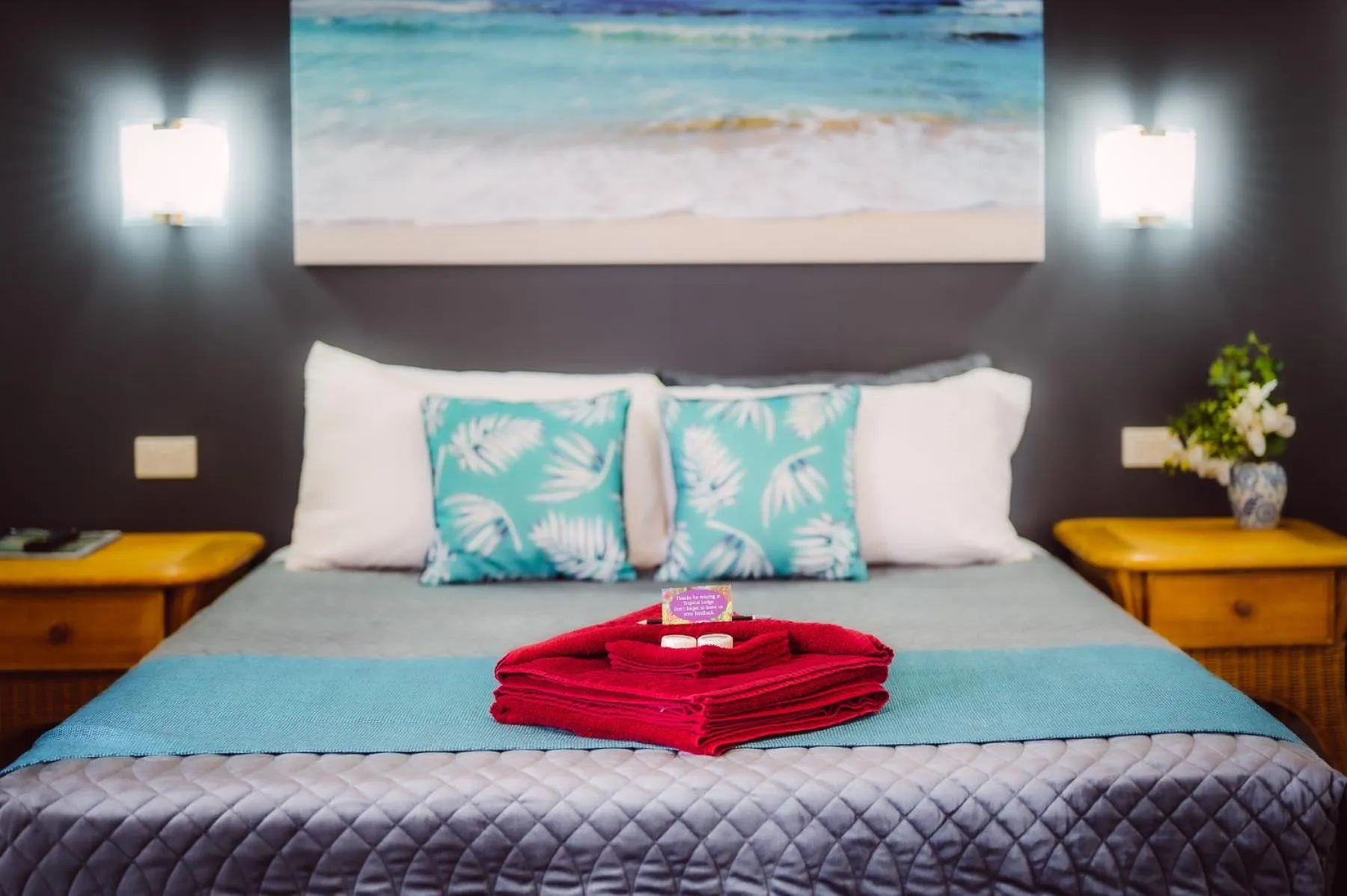 Bed in Tropical Lodge