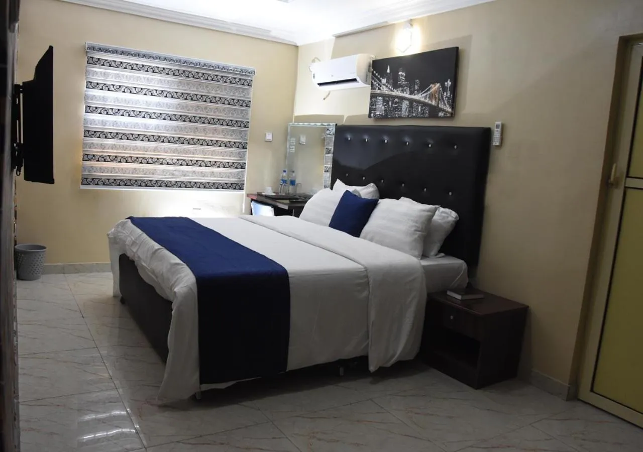 View (from property/room), Bed in 24-7 Electricity Agore Hotels and Suites Ltd