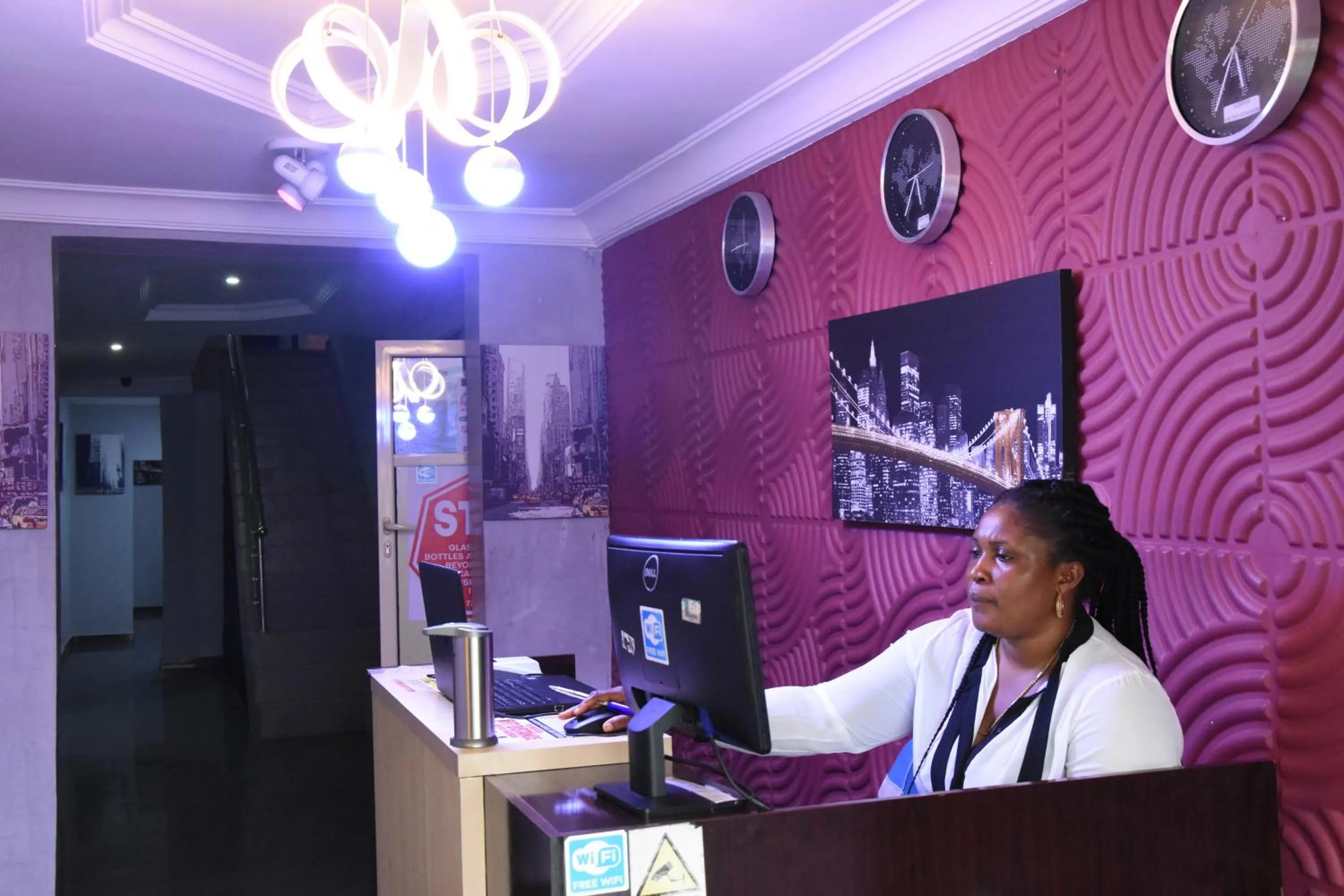 Staff in 24-7 Electricity Agore Hotels and Suites Ltd