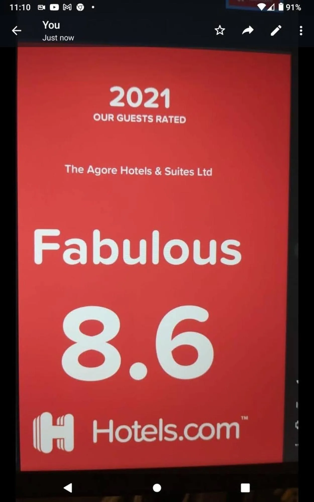 Logo/Certificate/Sign in 24-7 Electricity Agore Hotels and Suites Ltd