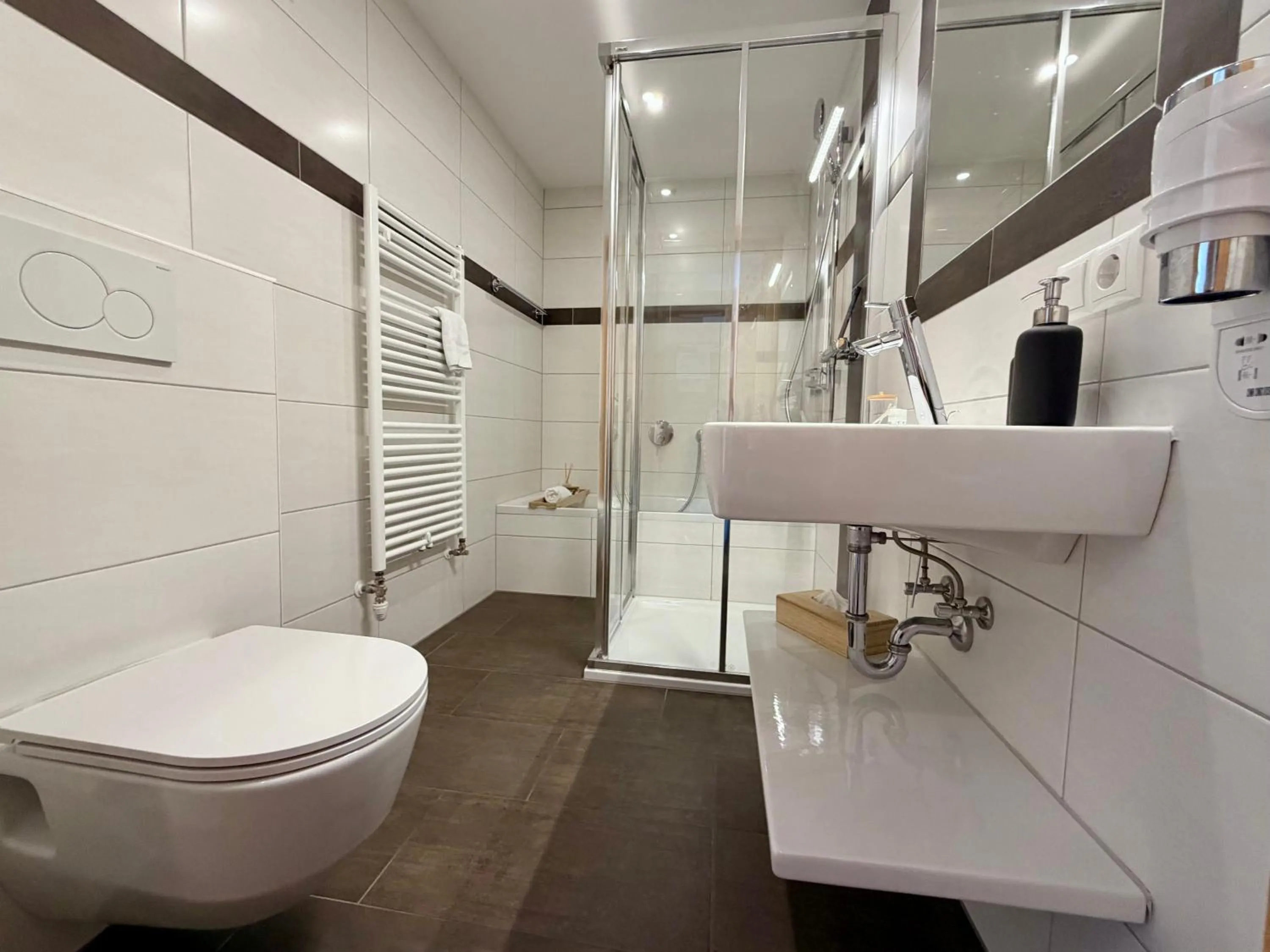 Shower in Boutique Hotel Alpenhof