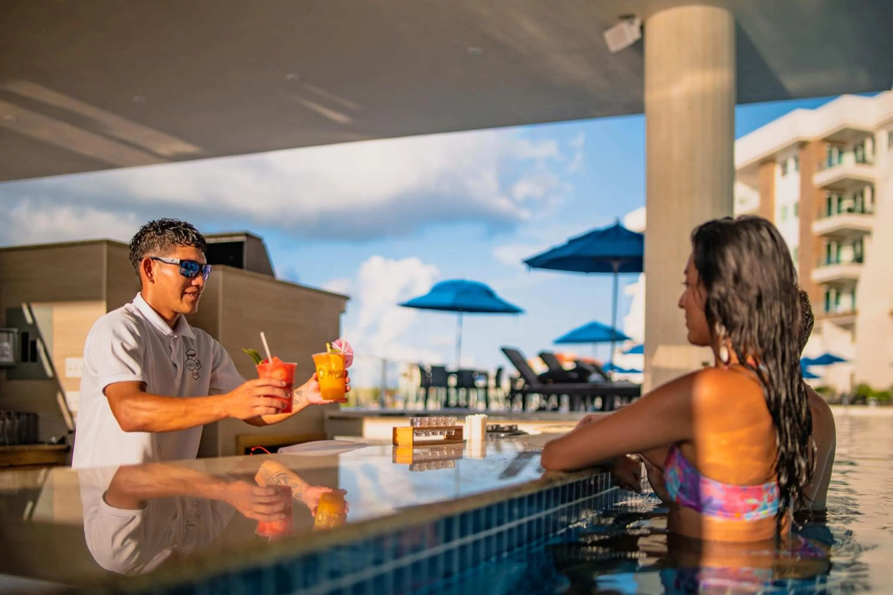 Lounge or bar in Sunset Caribe Belize