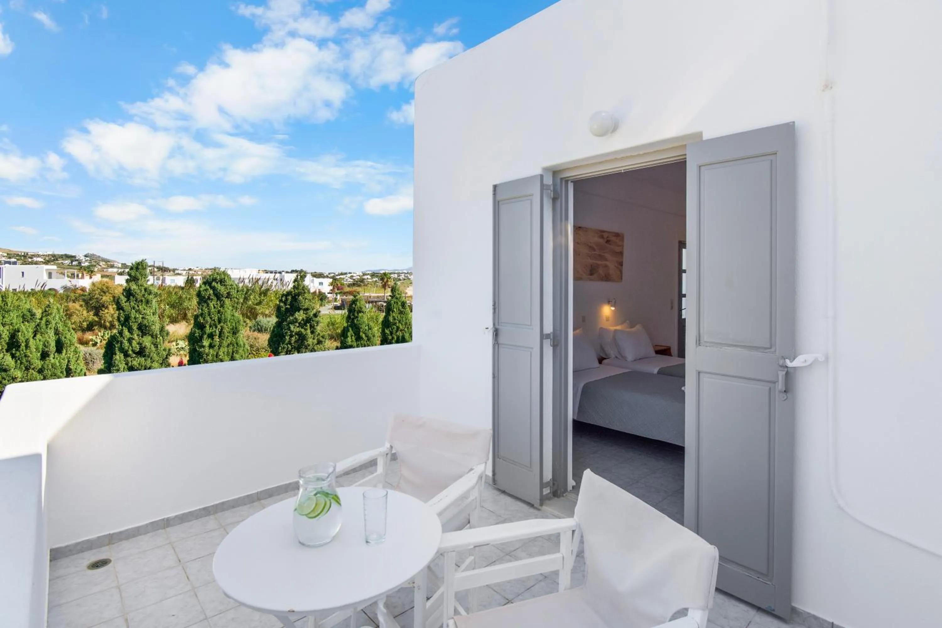 Balcony/Terrace, Bed in Seample studios