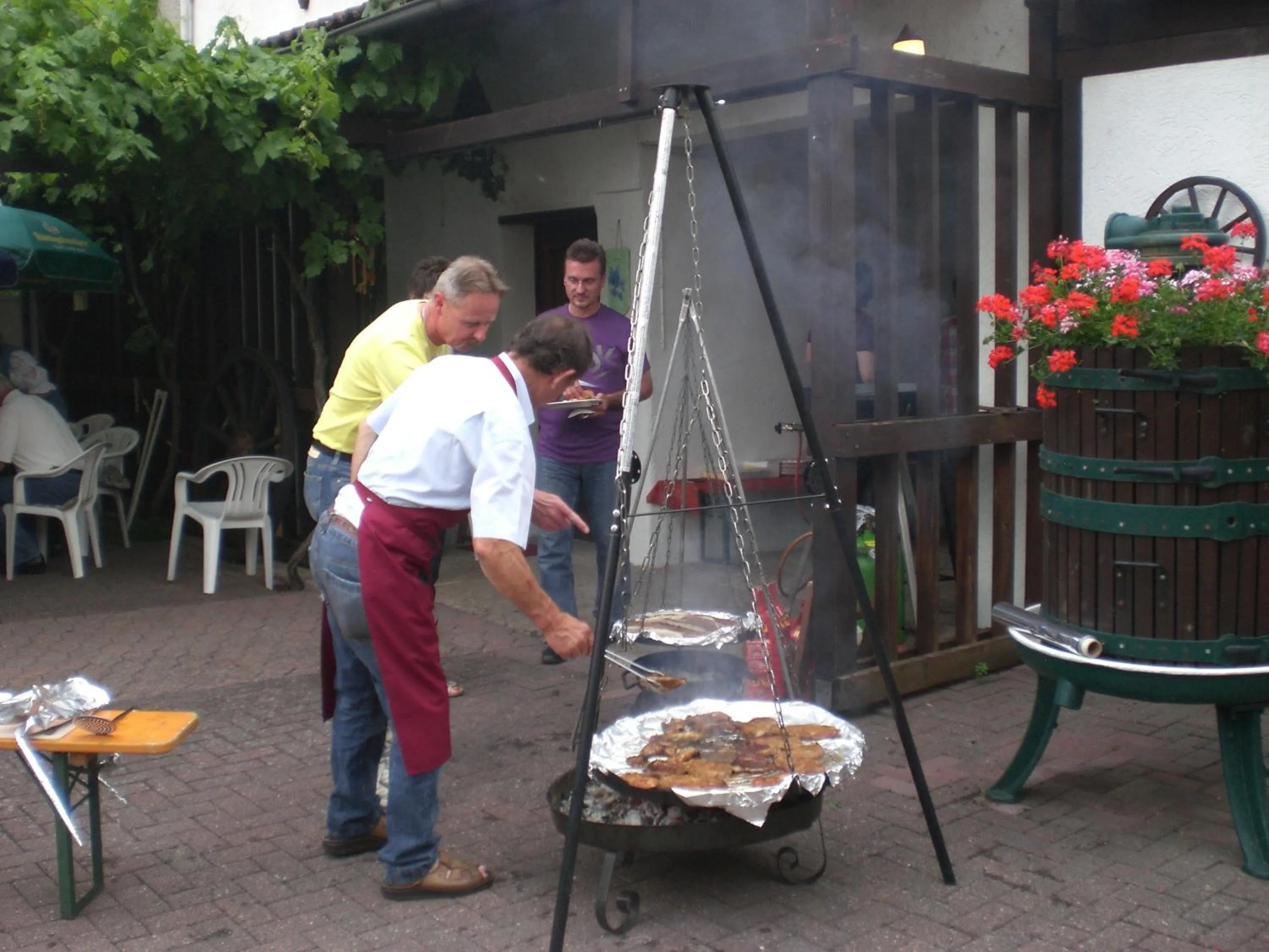 BBQ facilities in Landgasthaus Zur Kupferkanne