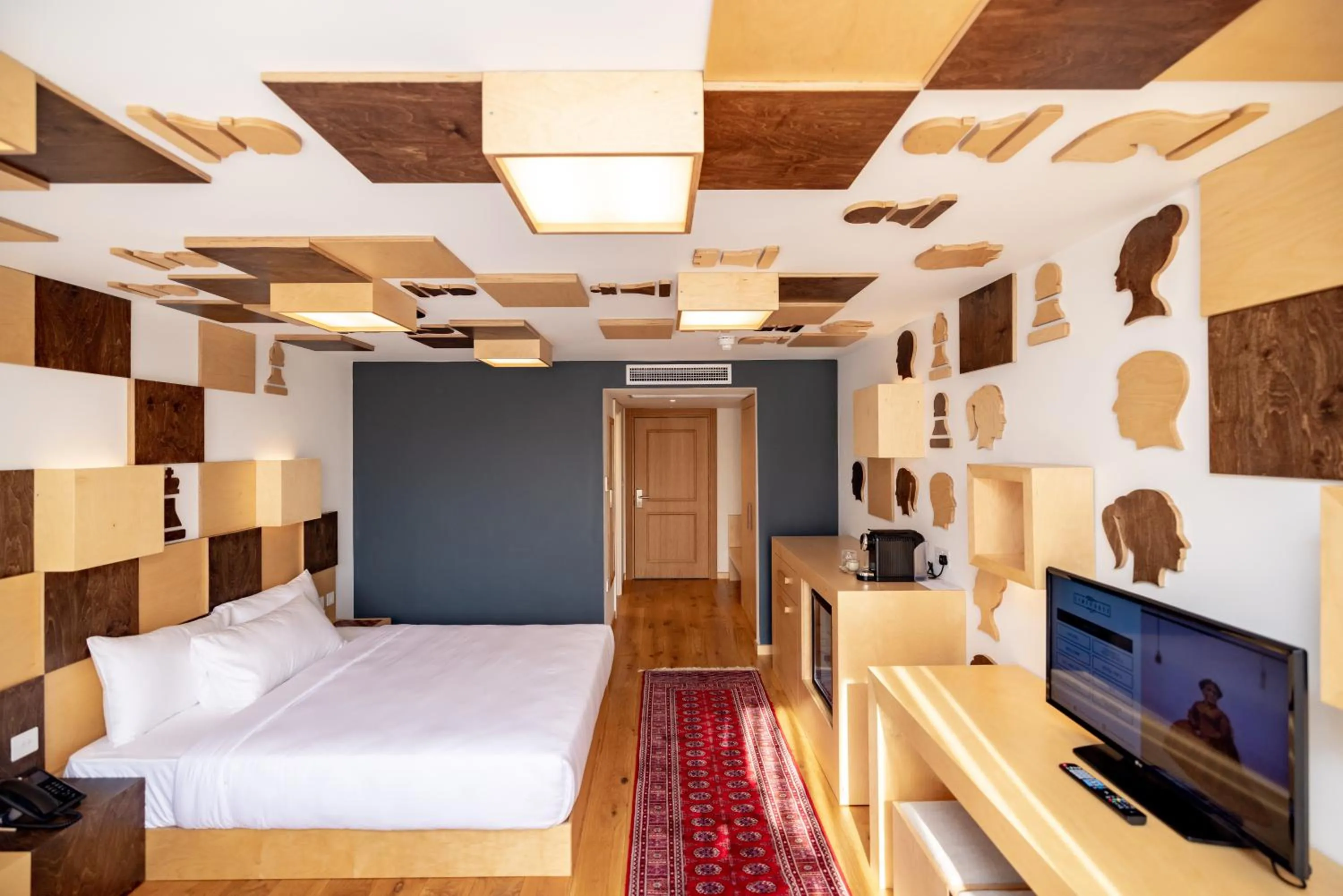 Bed in Limehouse Library Hotel