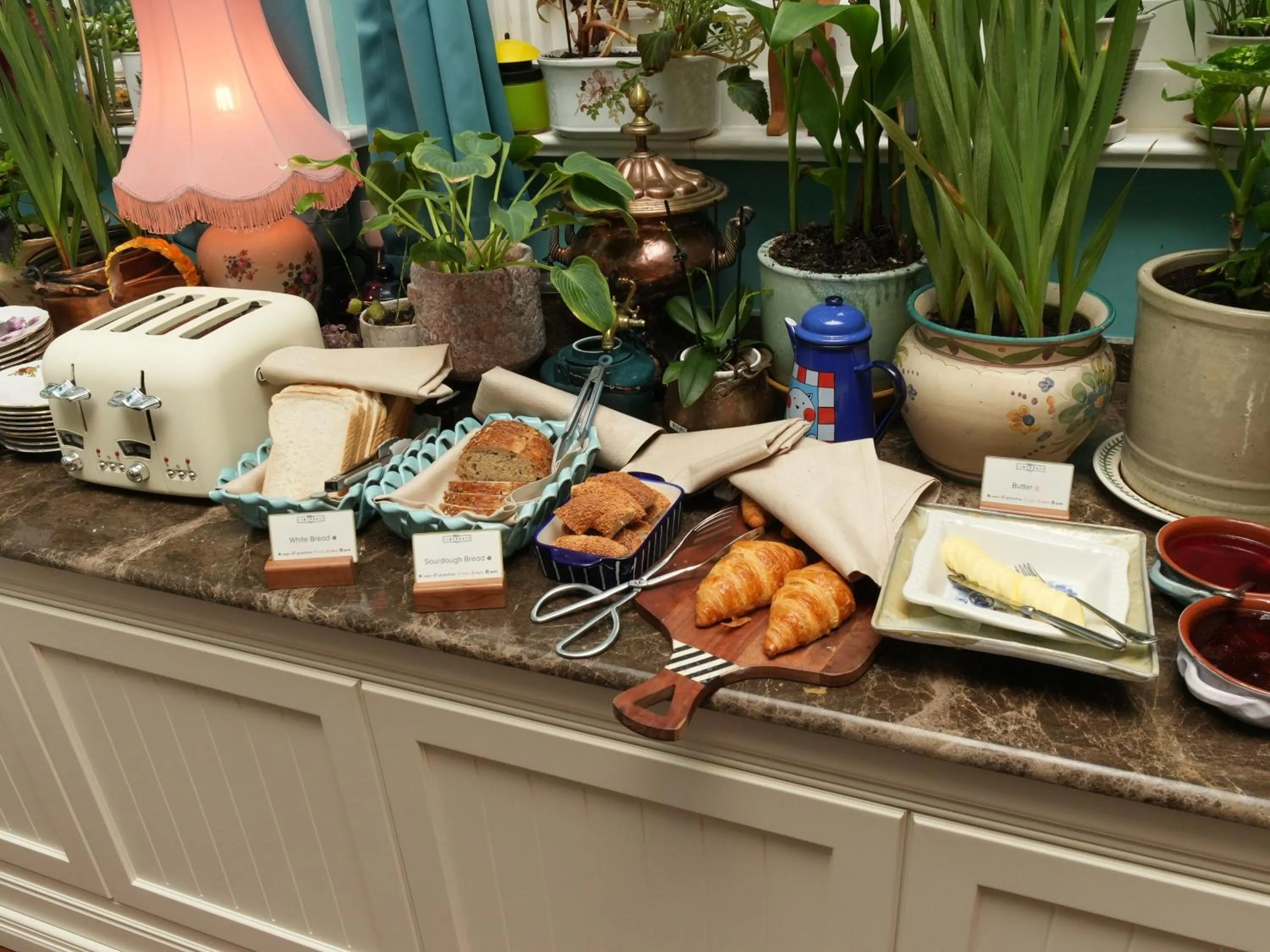 Buffet breakfast in Limehouse Library Hotel