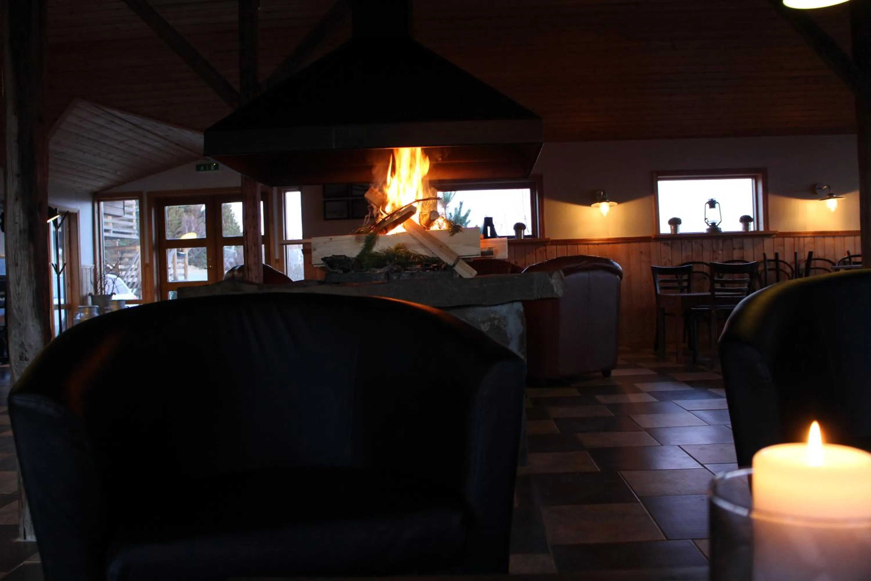 Lobby or reception in Hótel Á