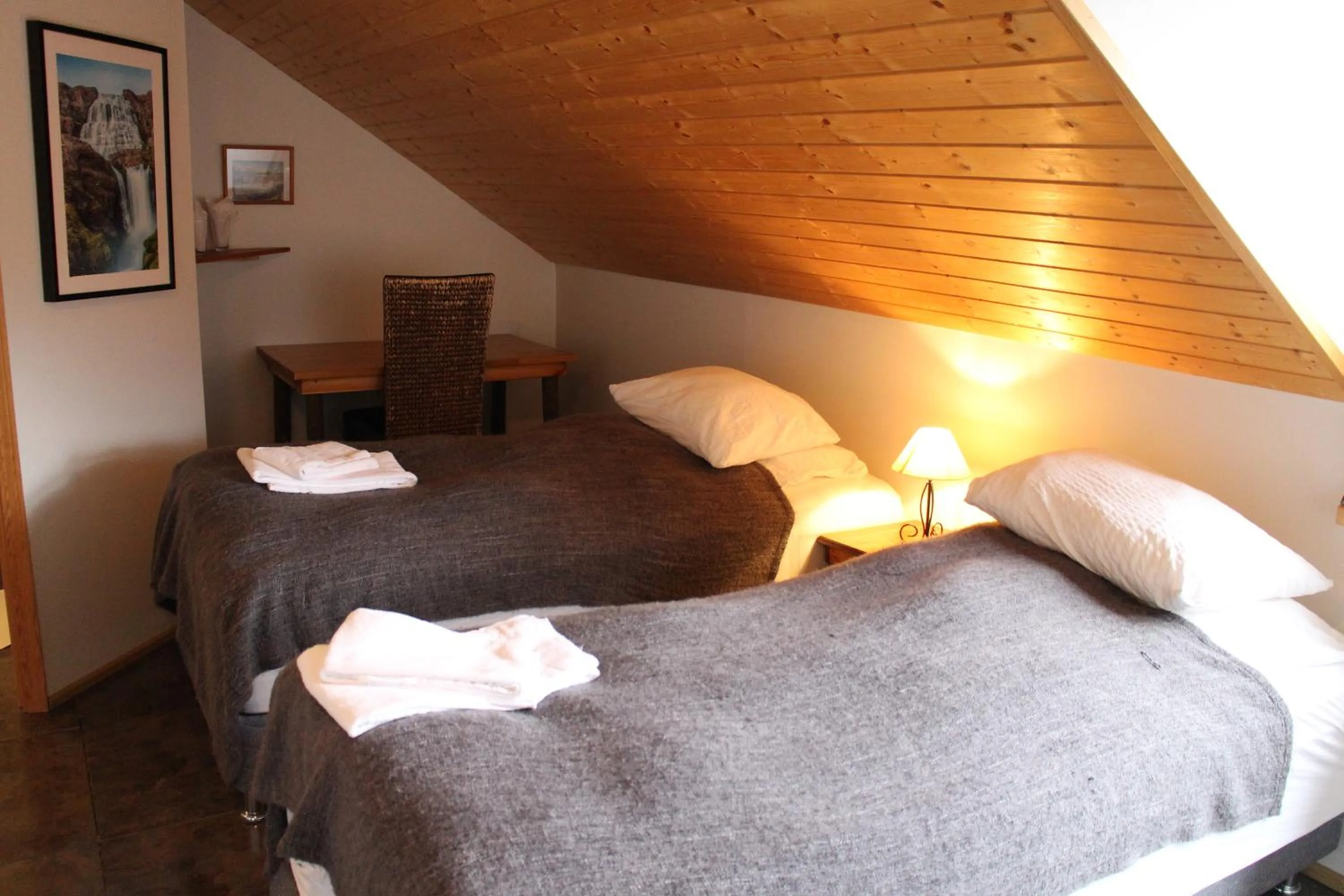 Bedroom, Bed in Hótel Á