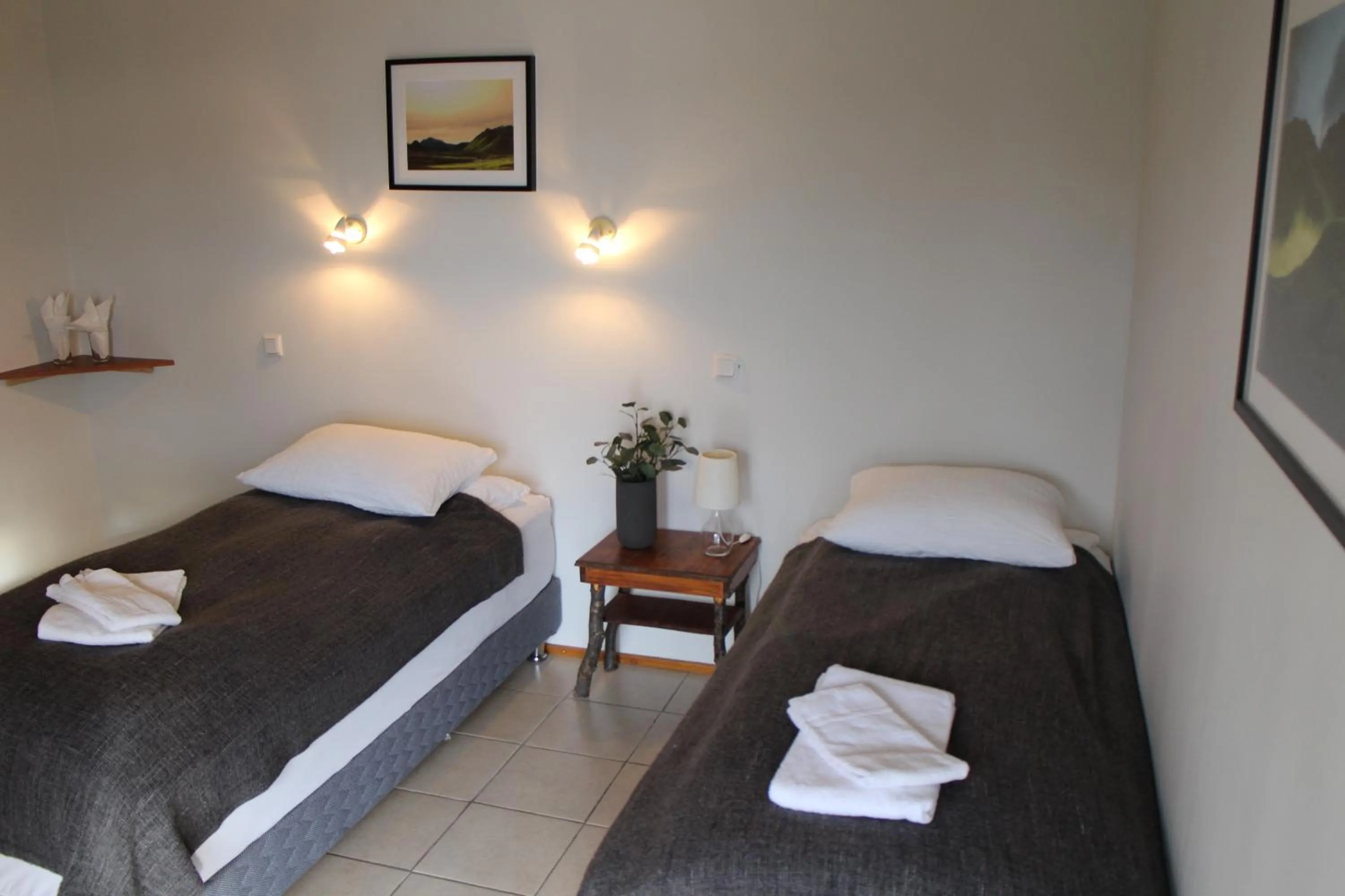 Bedroom, Bed in Hótel Á