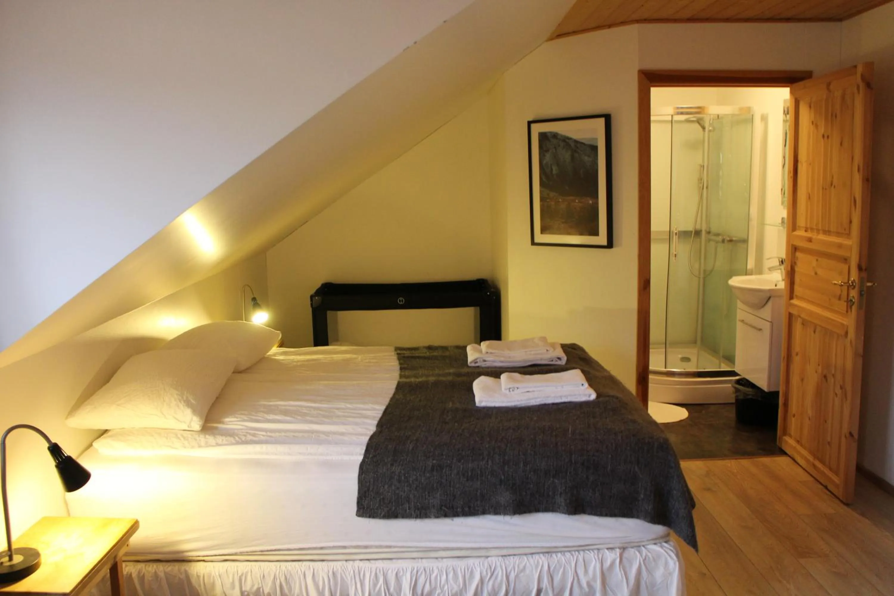 Bedroom, Bed in Hótel Á