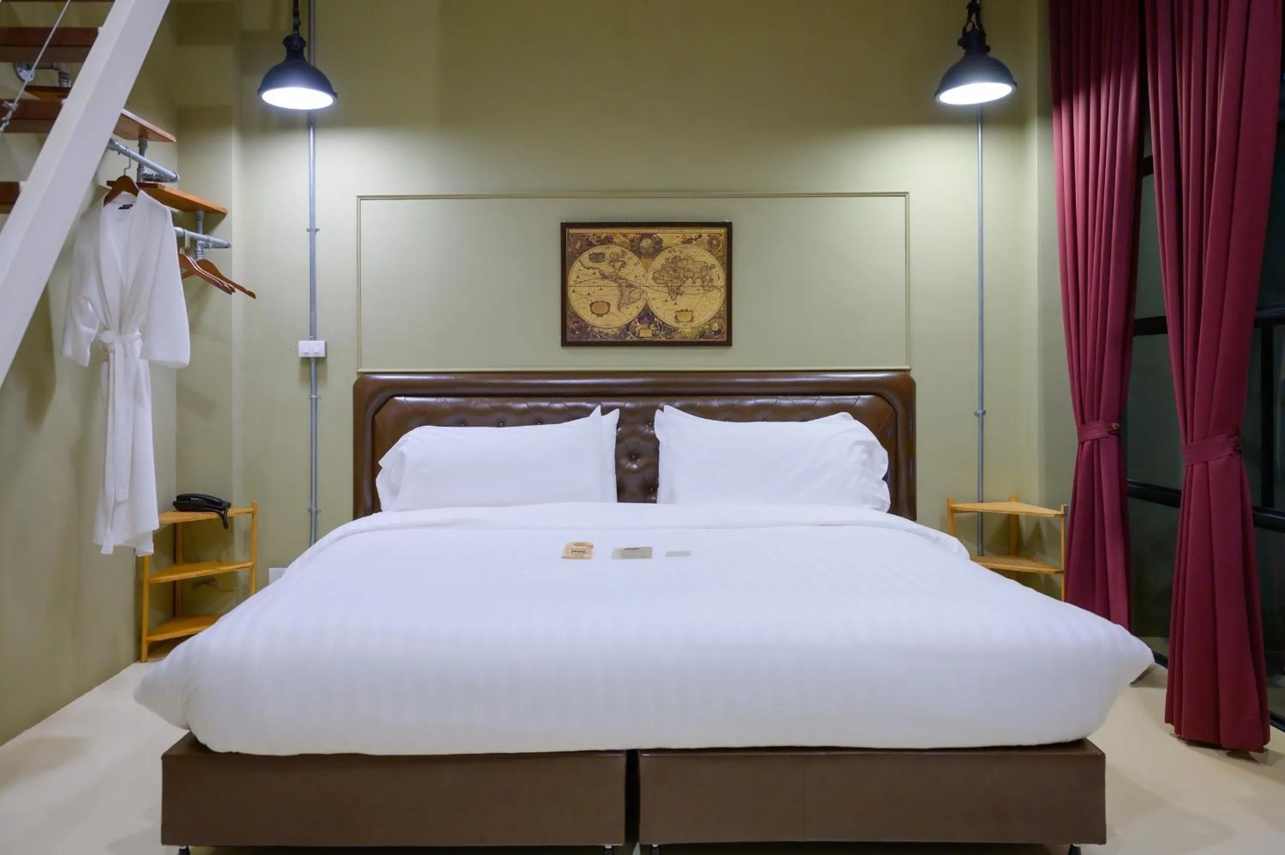 Bed in Dream Factory Hotel