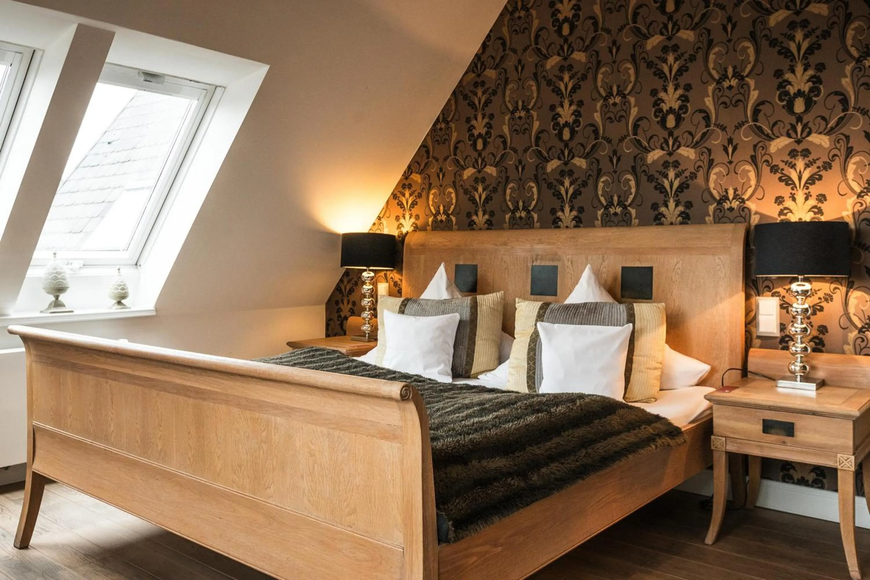 Living room, Bed in Landhaus Sylter Hahn