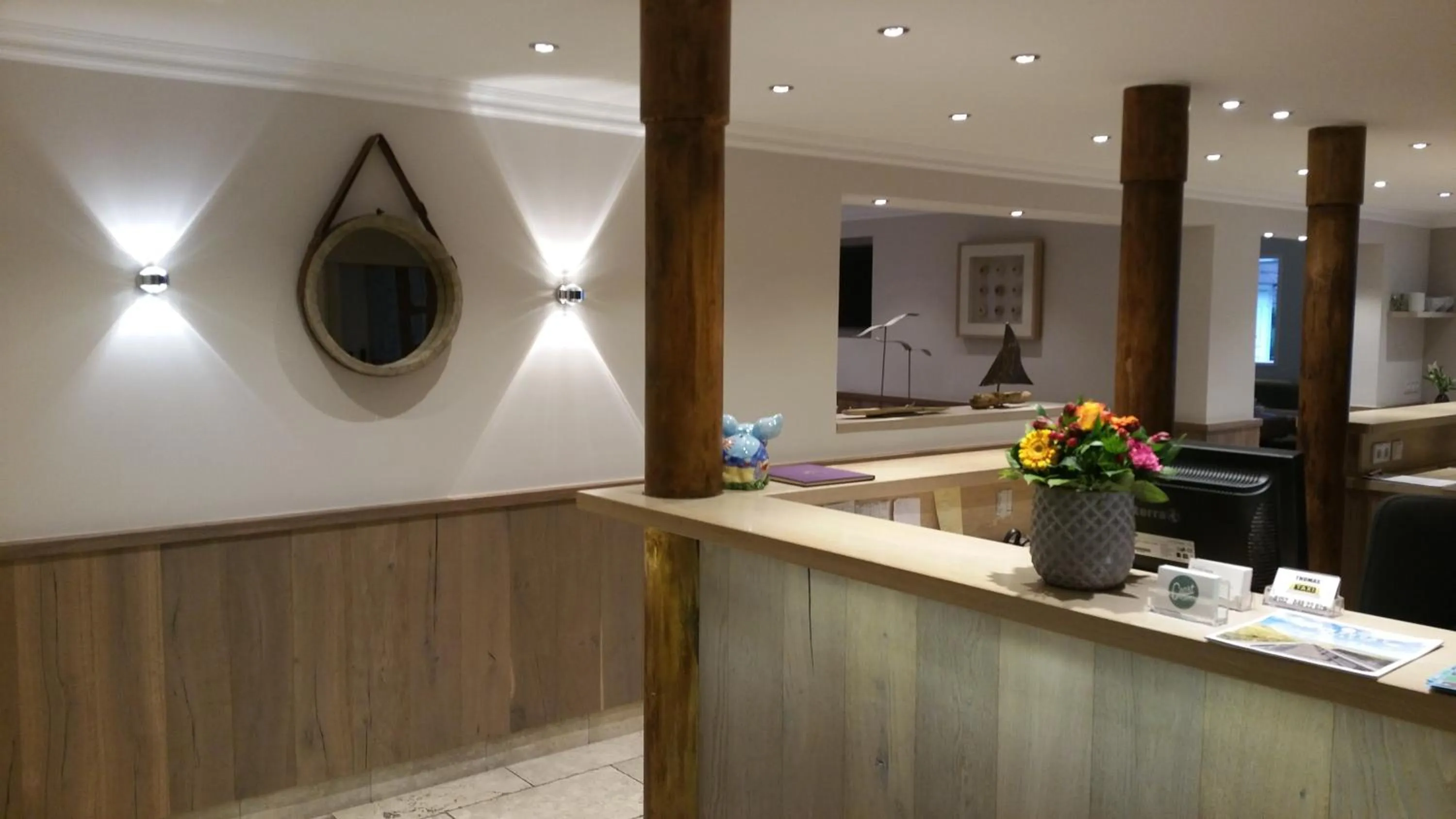 Lobby or reception in Landhaus Sylter Hahn