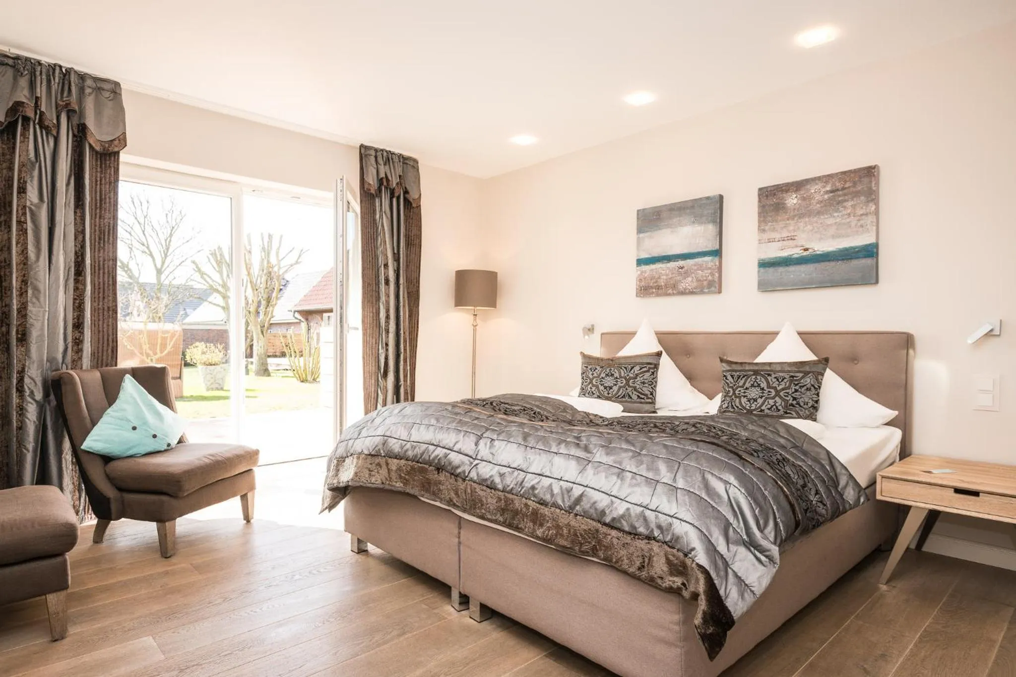 Bed in Landhaus Sylter Hahn