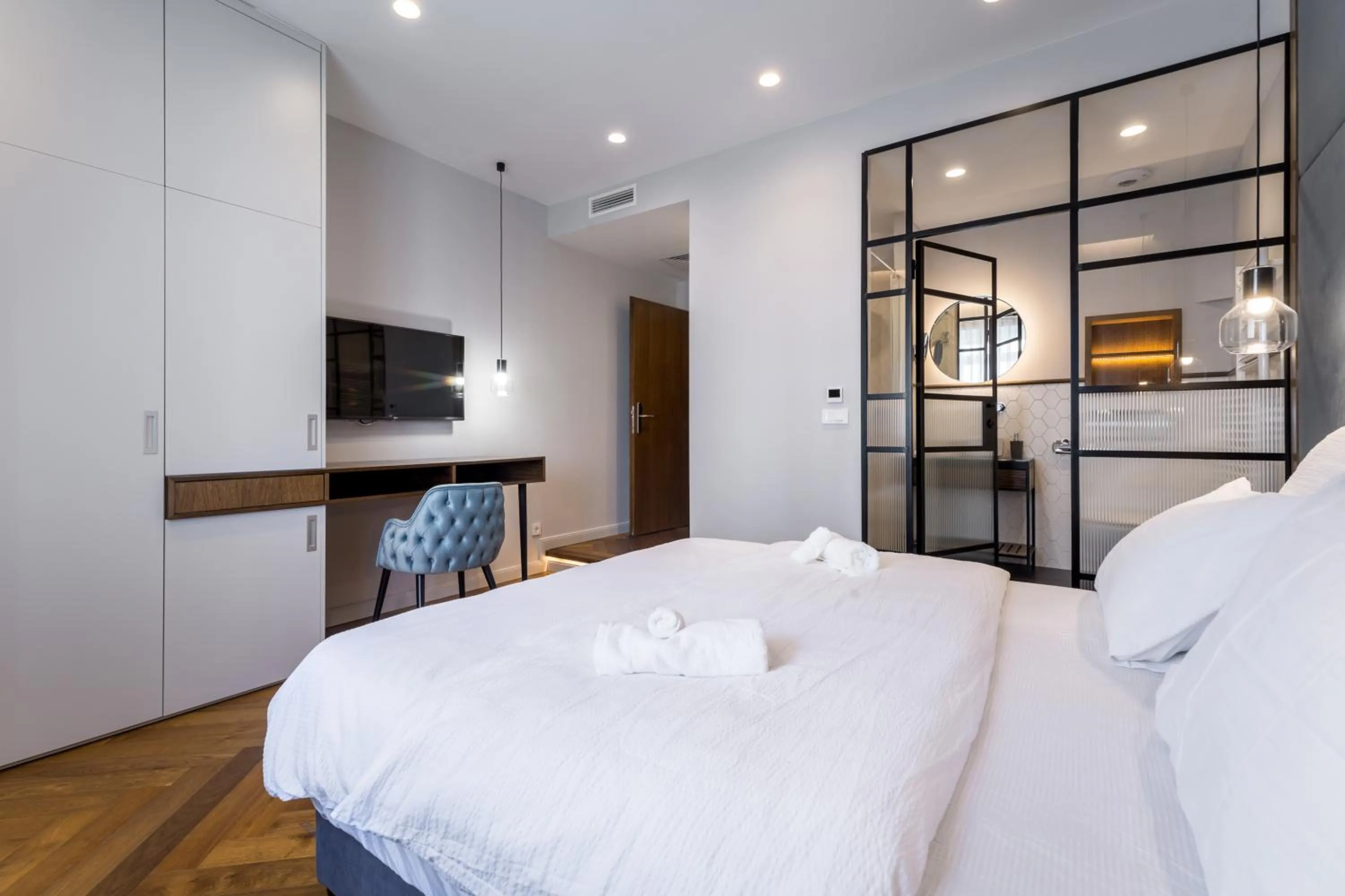 Photo of the whole room, Bed in Budapest Eye- Boutique Suites, by BQA