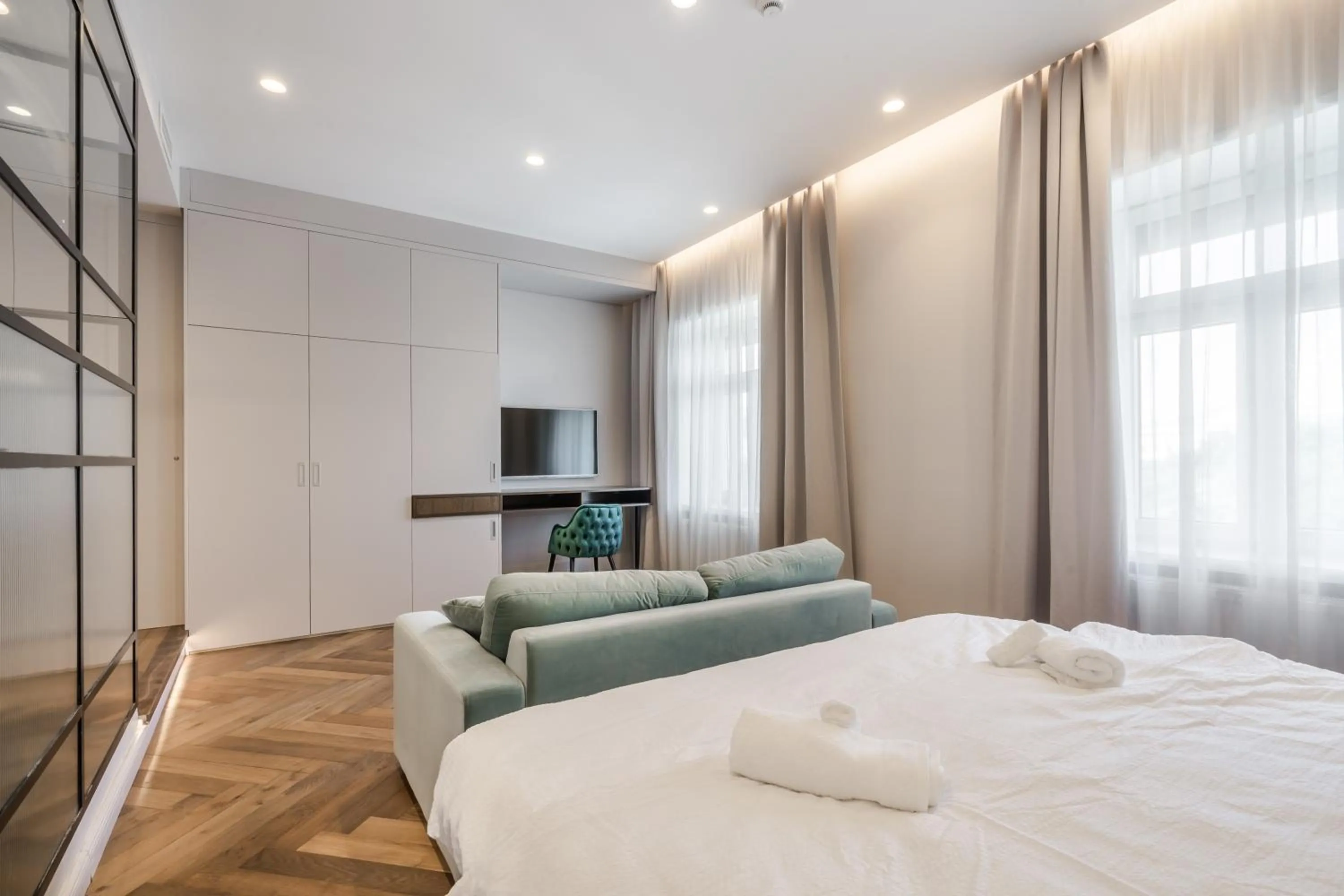 Photo of the whole room, Bed in Budapest Eye- Boutique Suites, by BQA