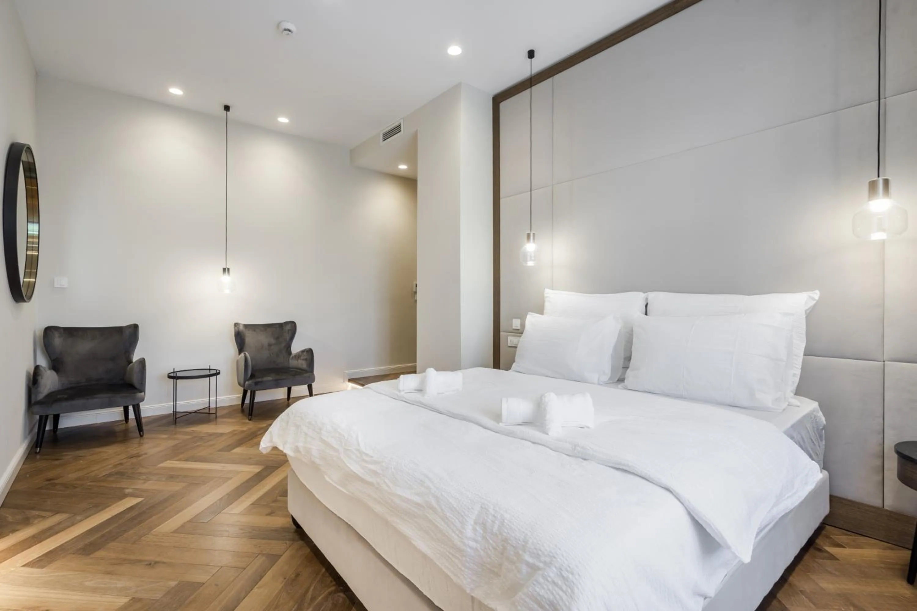Bedroom, Bed in Budapest Eye- Boutique Suites, by BQA