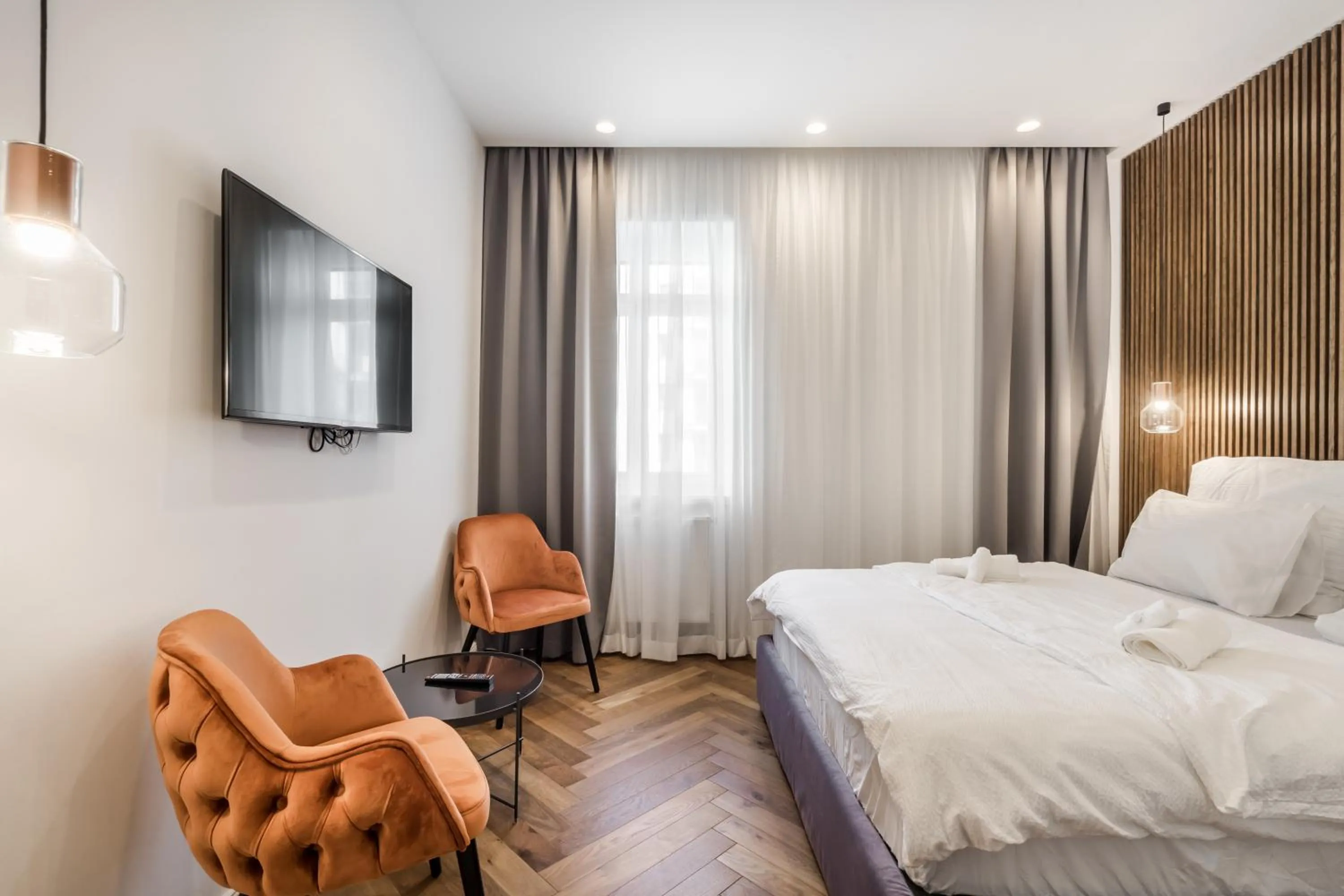 Photo of the whole room, Bed in Budapest Eye- Boutique Suites, by BQA