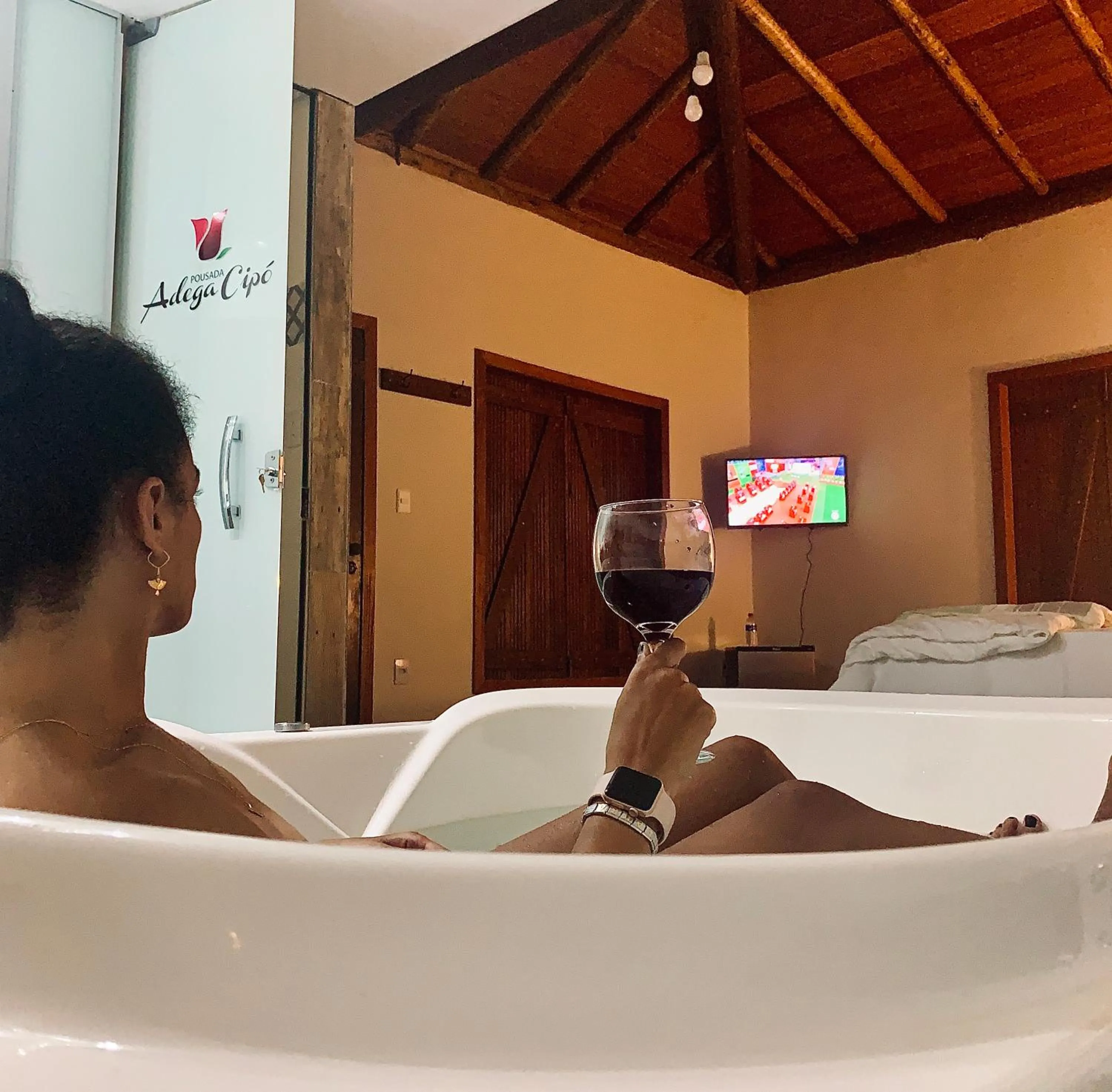 Hot Tub in Pousada Adega Cipo