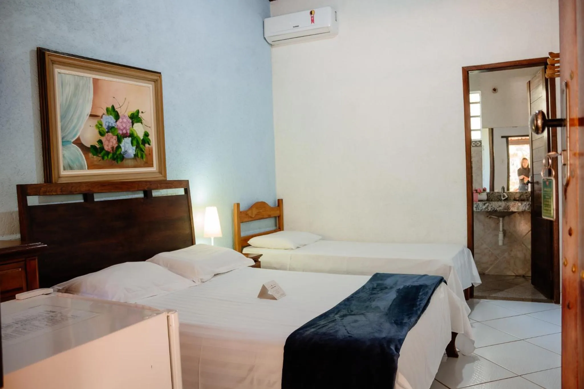 Bed in Pousada Adega Cipo