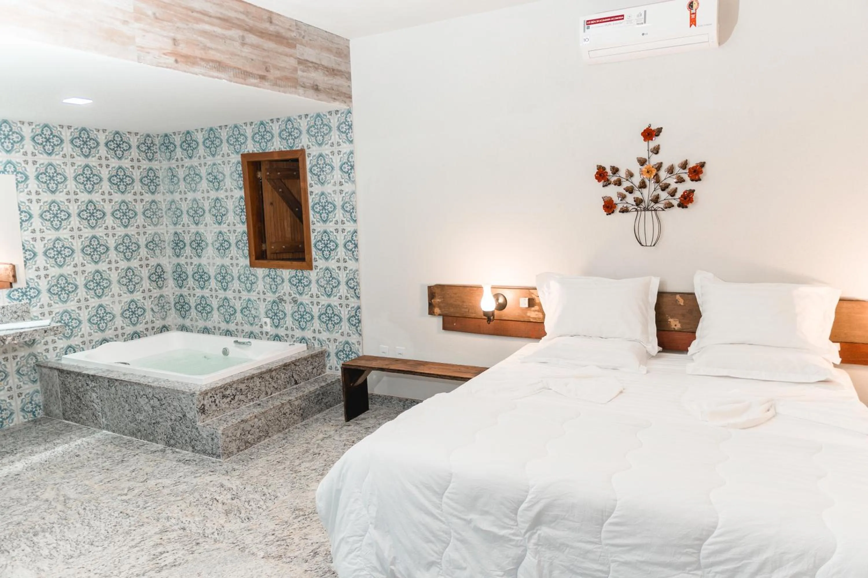 Bed in Pousada Adega Cipo