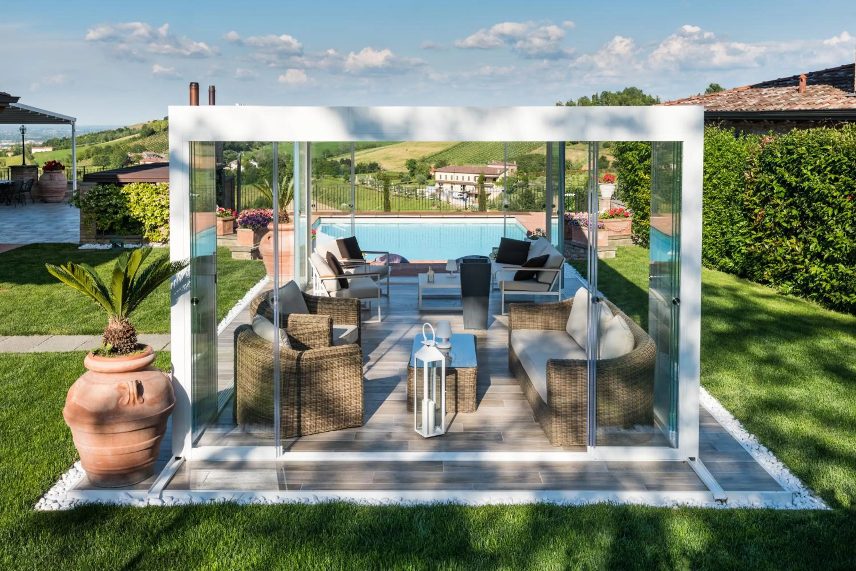 Patio in Agriturismo Acetaia Sereni