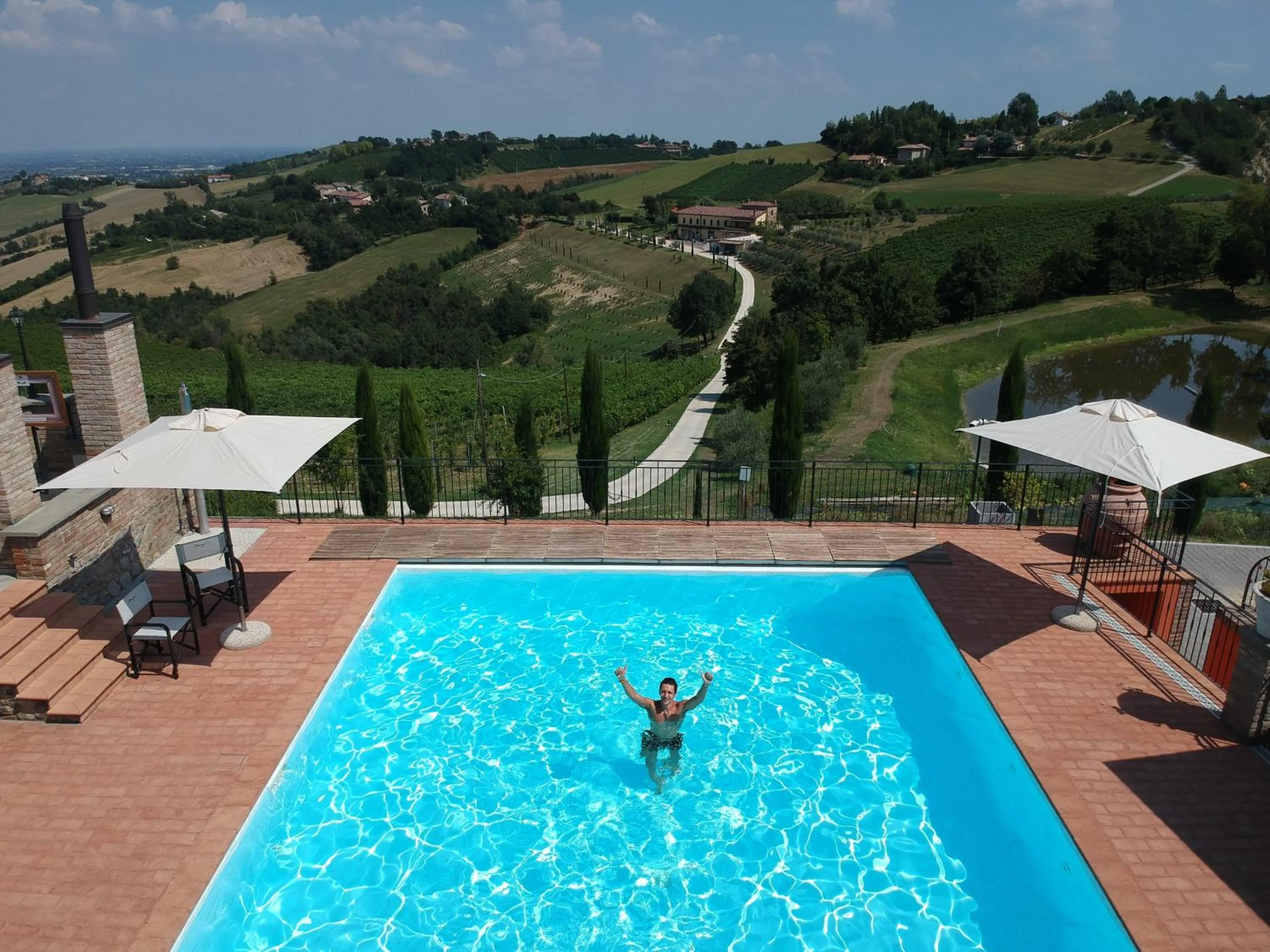 Swimming pool in Agriturismo Acetaia Sereni