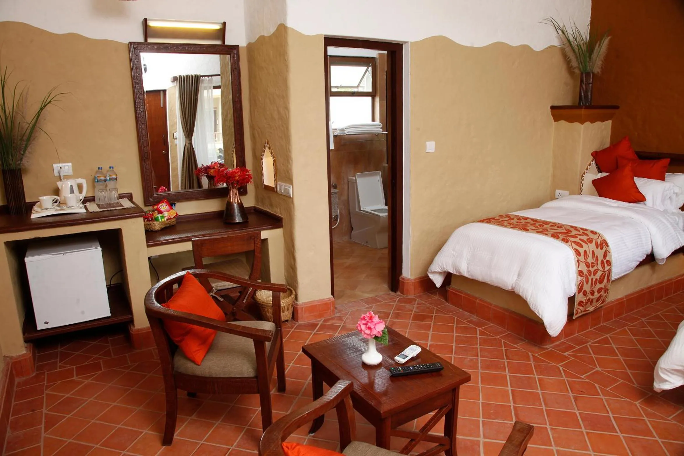 Coffee/tea facilities, Bed in Green Park Chitwan