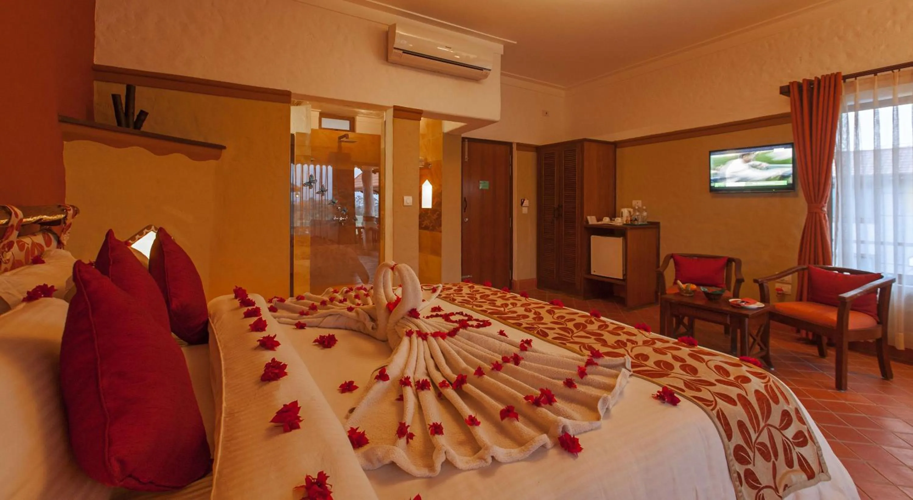 Bedroom, Bed in Green Park Chitwan