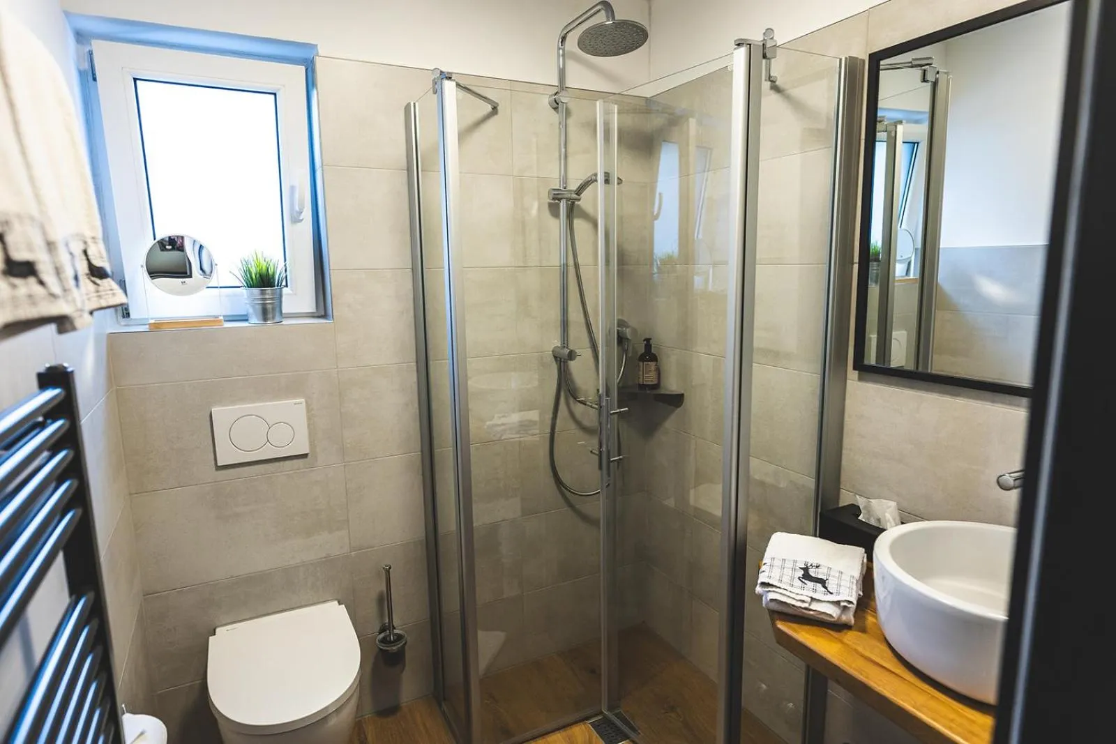 Shower in Boutique Hotel LANDHAUSZEIT