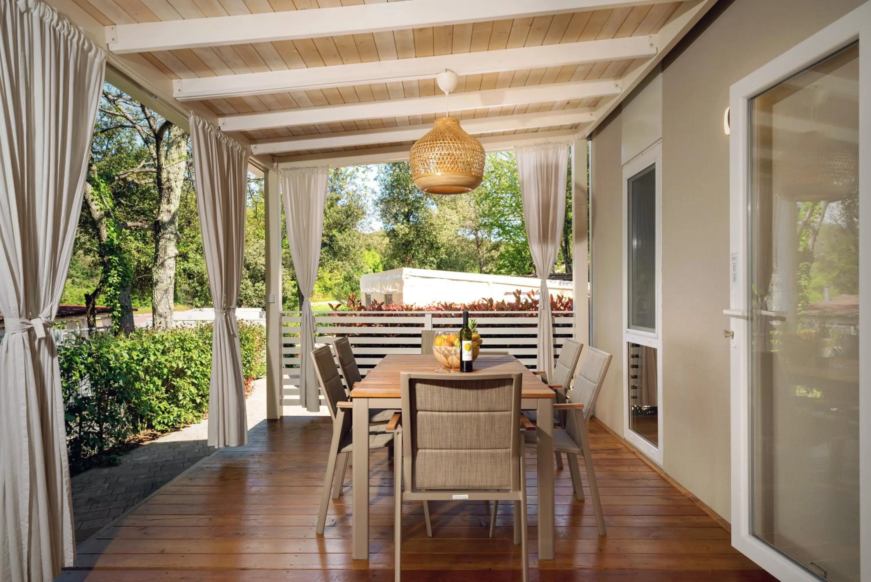 Balcony/Terrace in Camping Resort Tina Vrsar