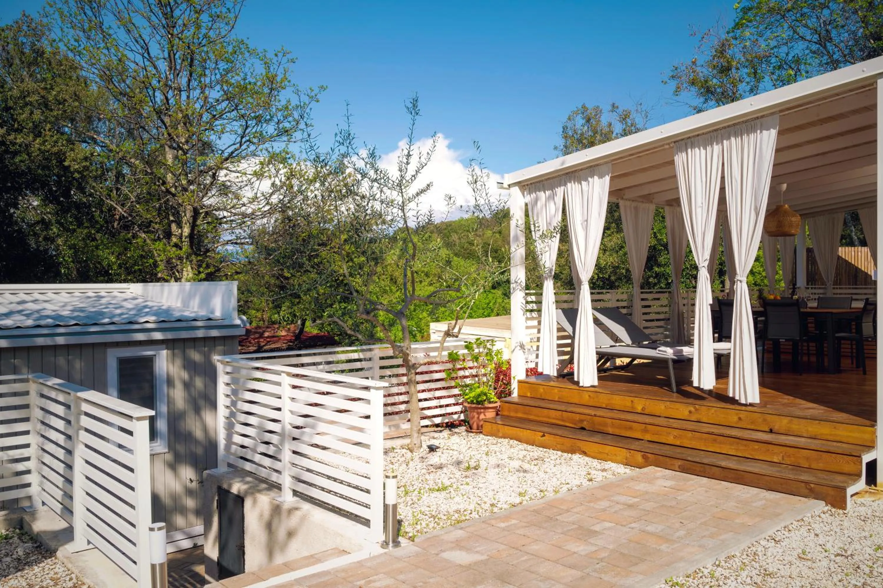 Balcony/Terrace in Camping Resort Tina Vrsar